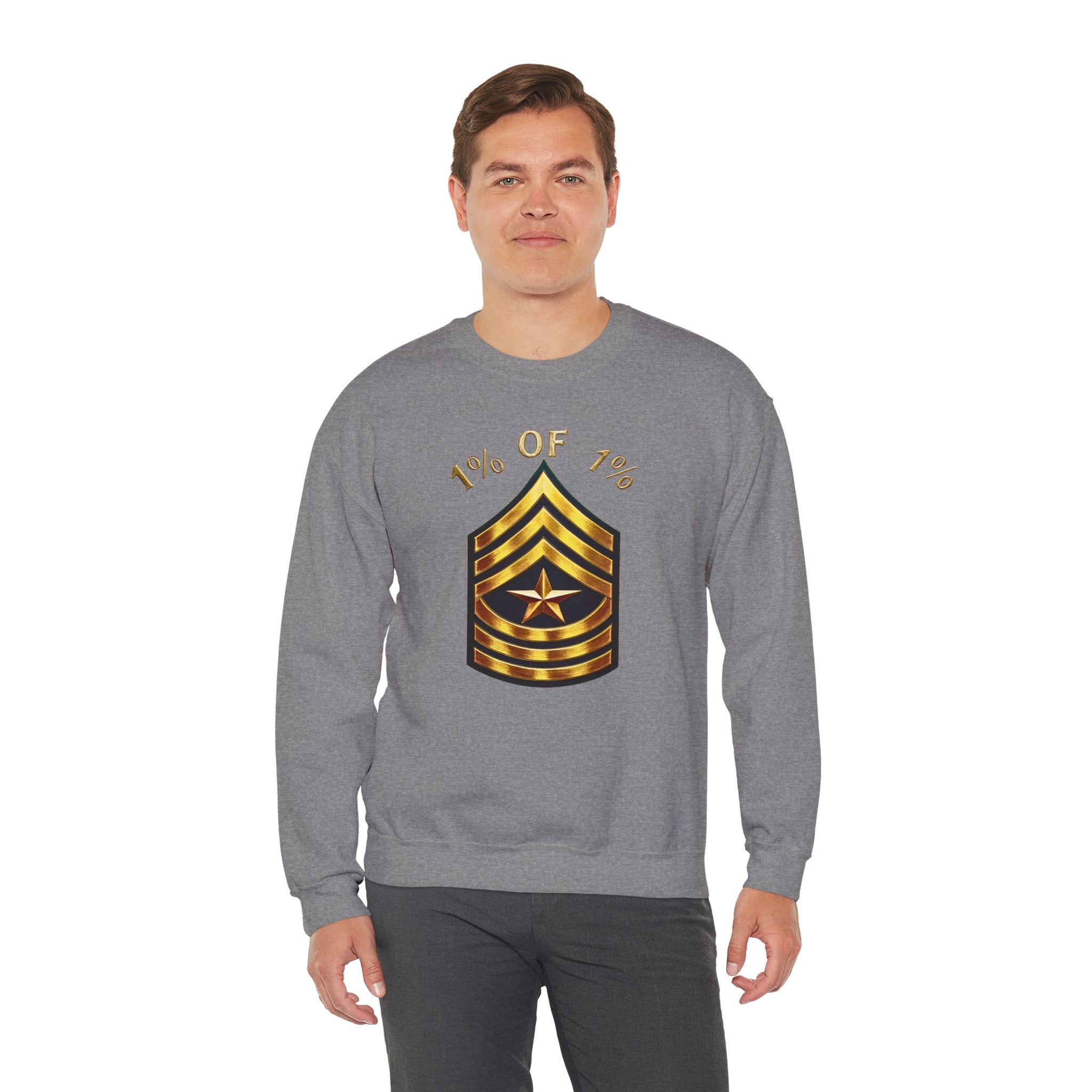"1% of 1%" Gold Rank Crewneck Sweatshirt