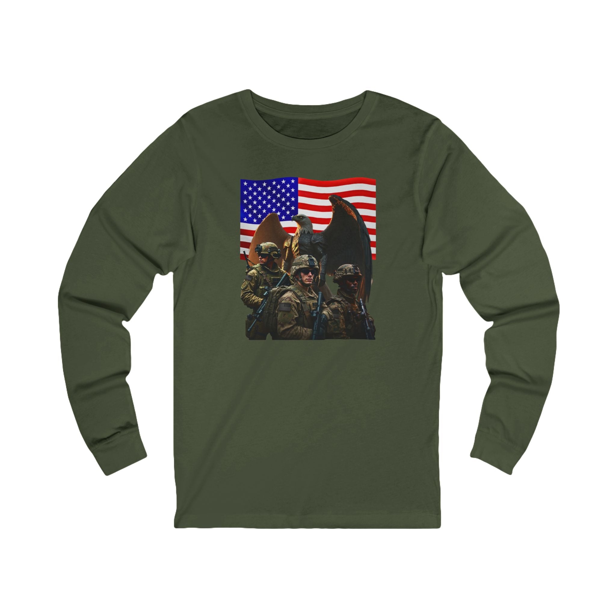 Eagle On Watch Long Sleeve Tee