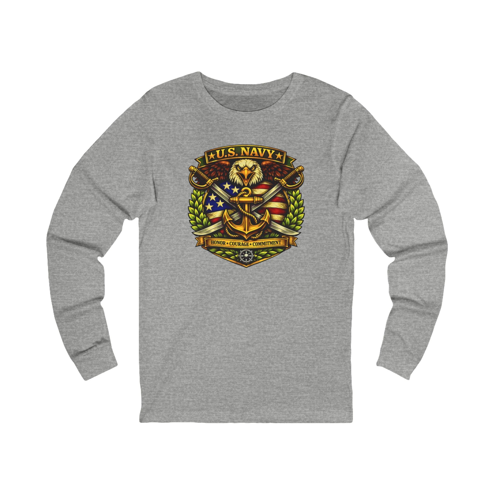 U.S. Navy Honor, Courage, Commitment Long Sleeve Tee