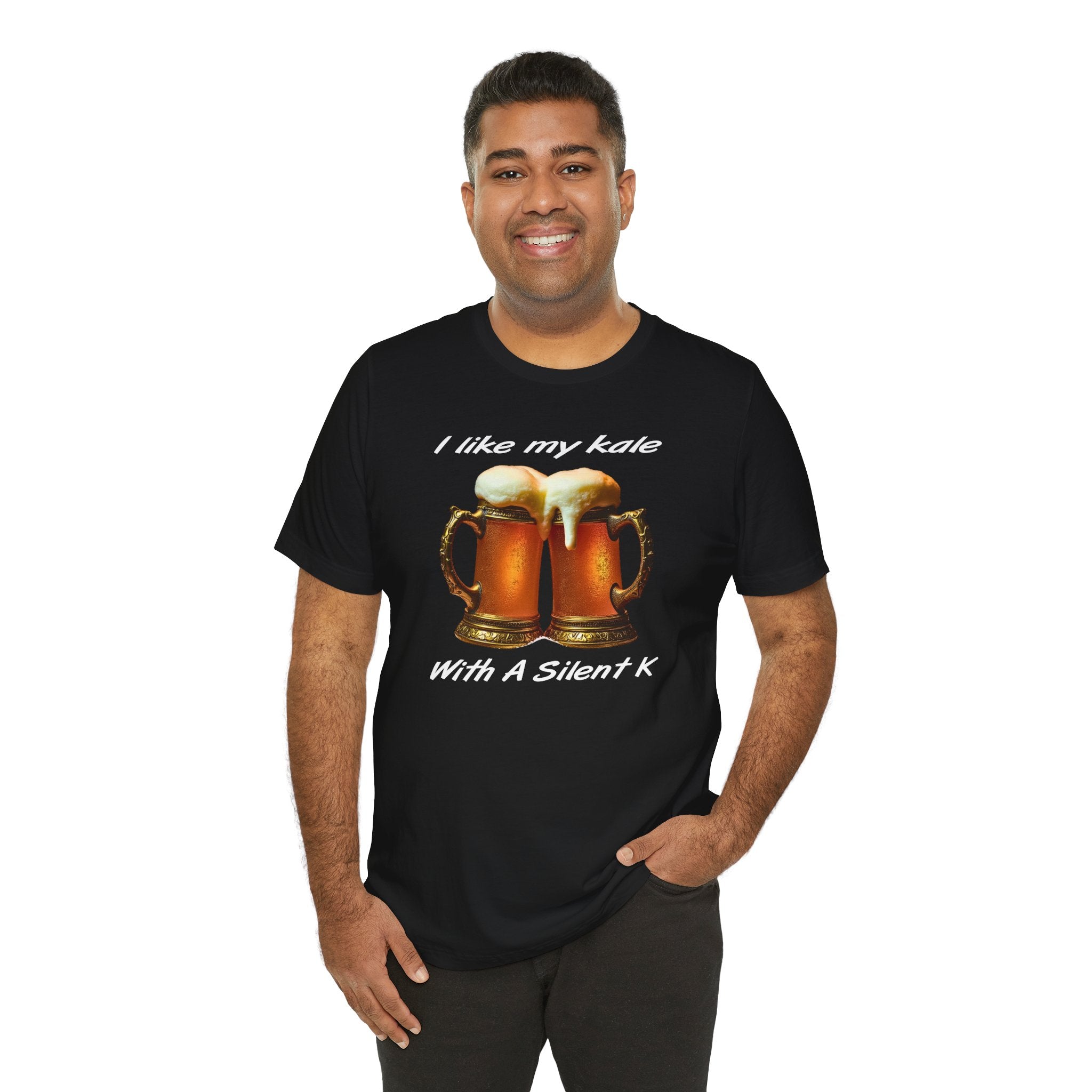“I Like My Kale With A Silent K” Pint Glasses T-Shirt