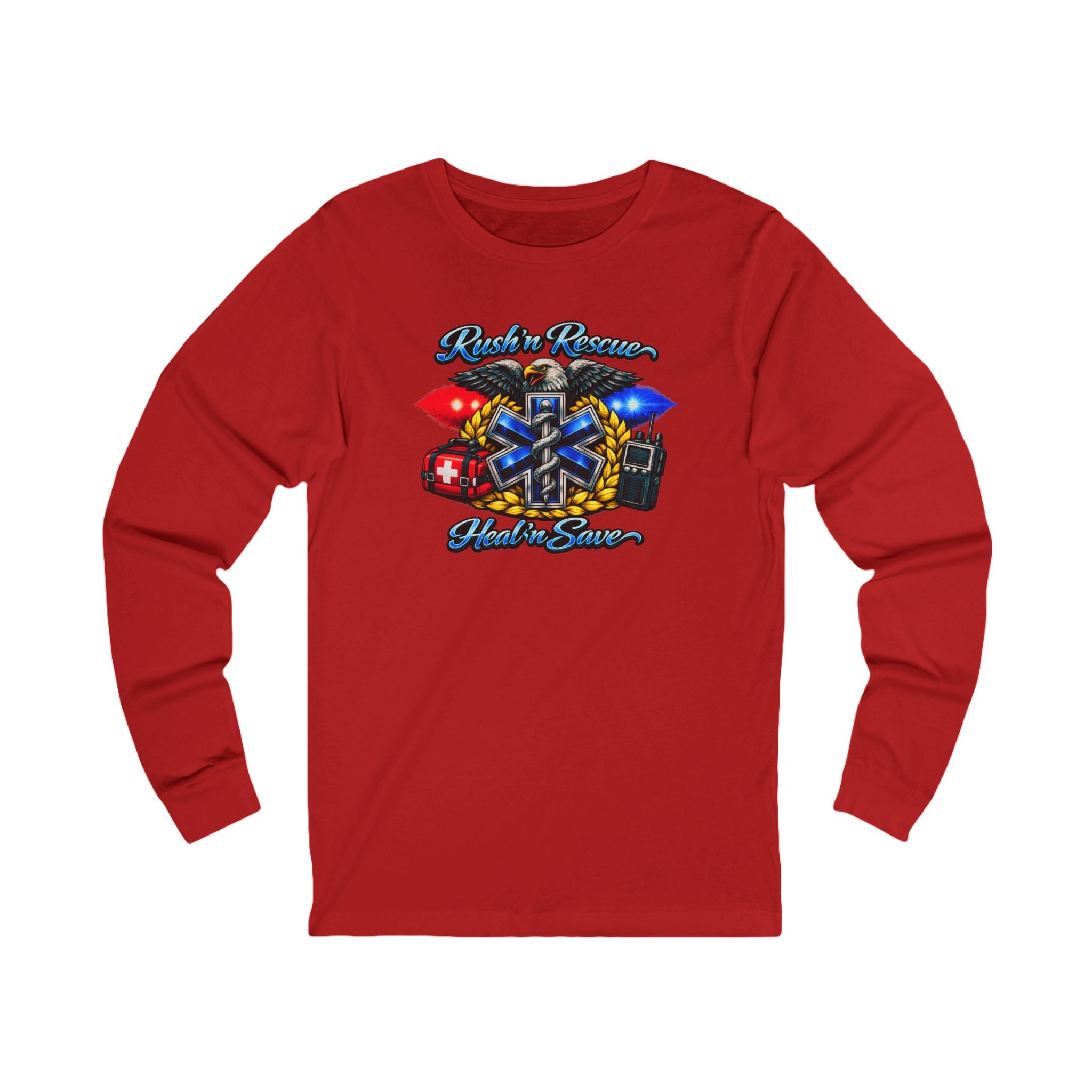 Paramedic EMS Star of Life Long Sleeve Tee