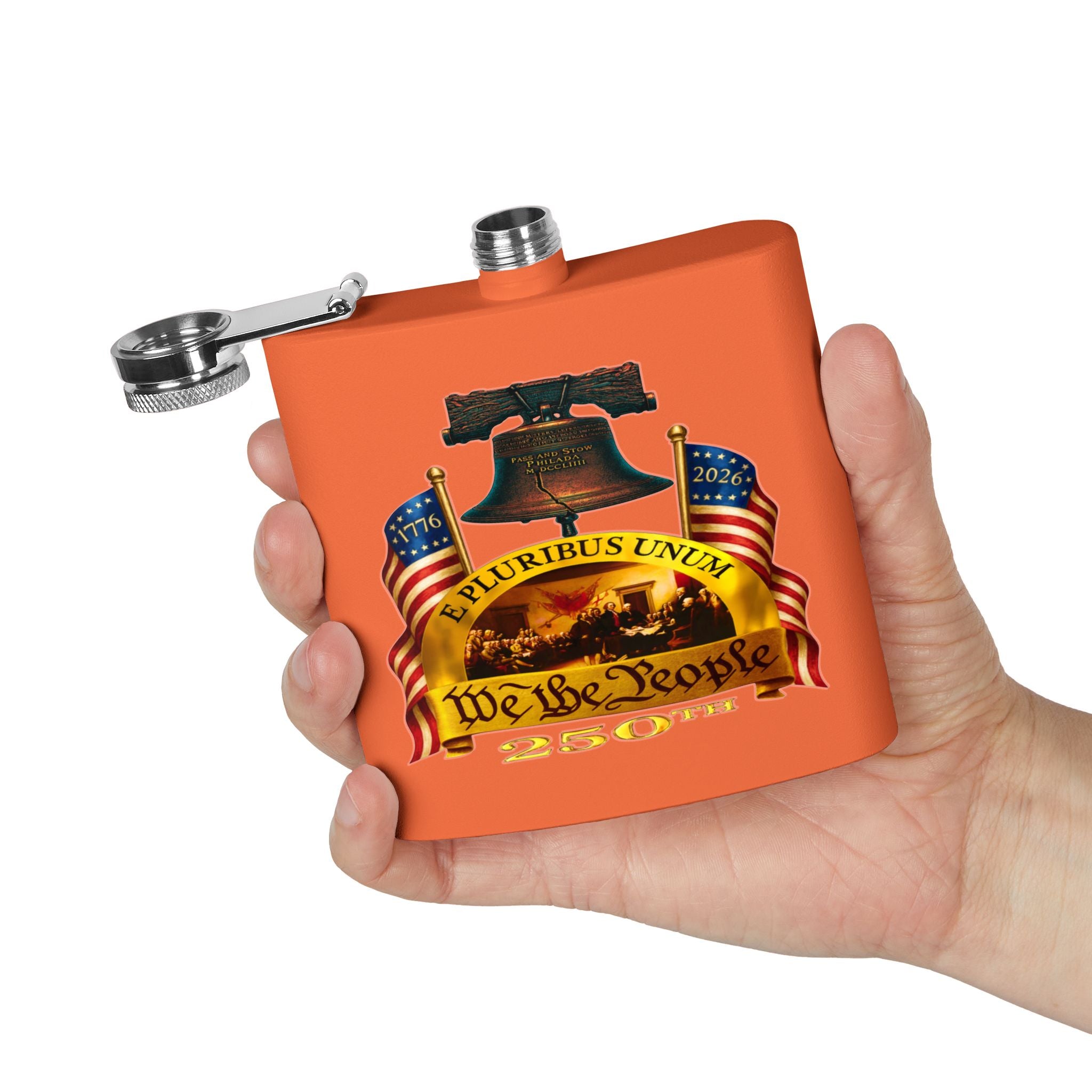 "We the People" Stainless Steel 6oz Flask