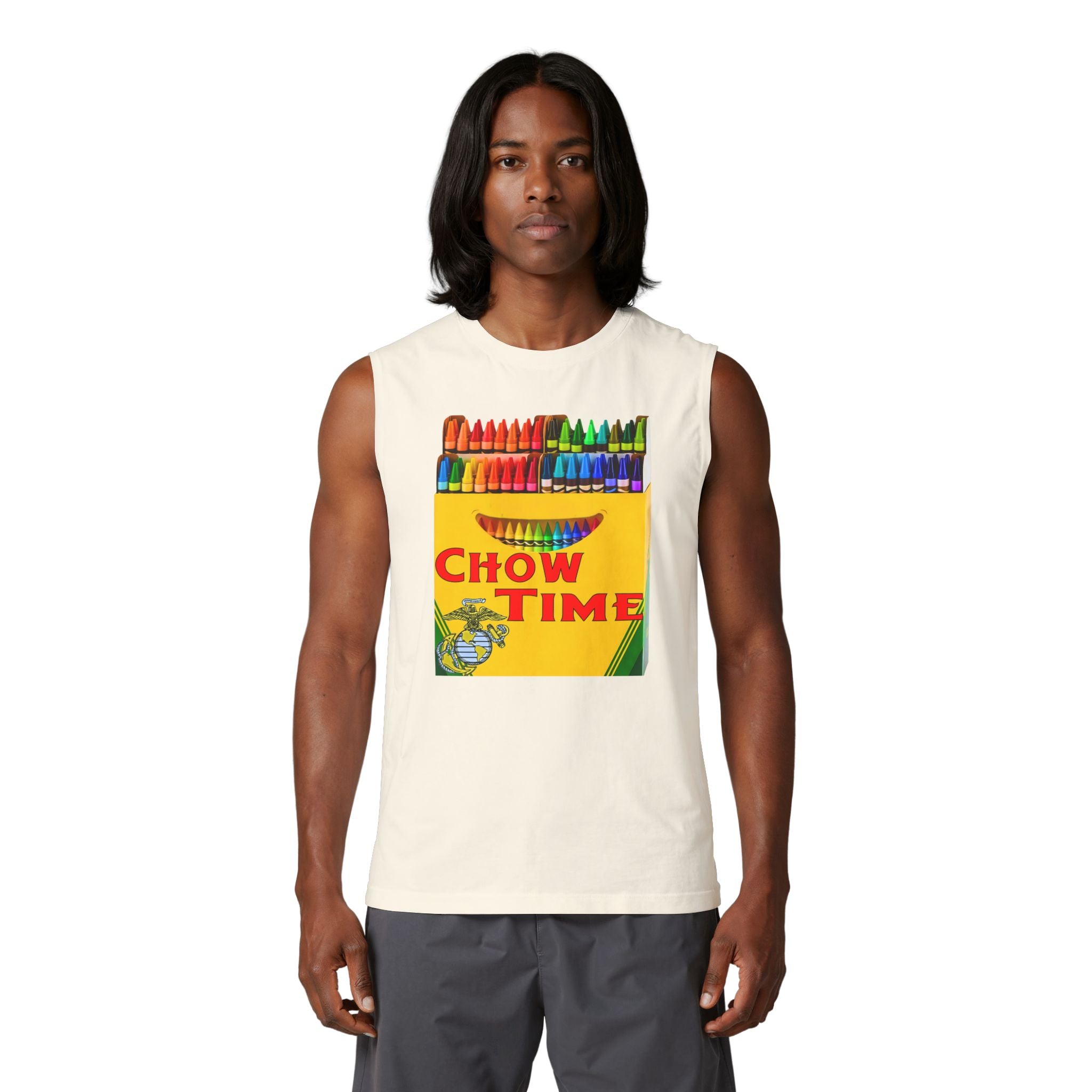 Chow Time Crayon Muscle Tank