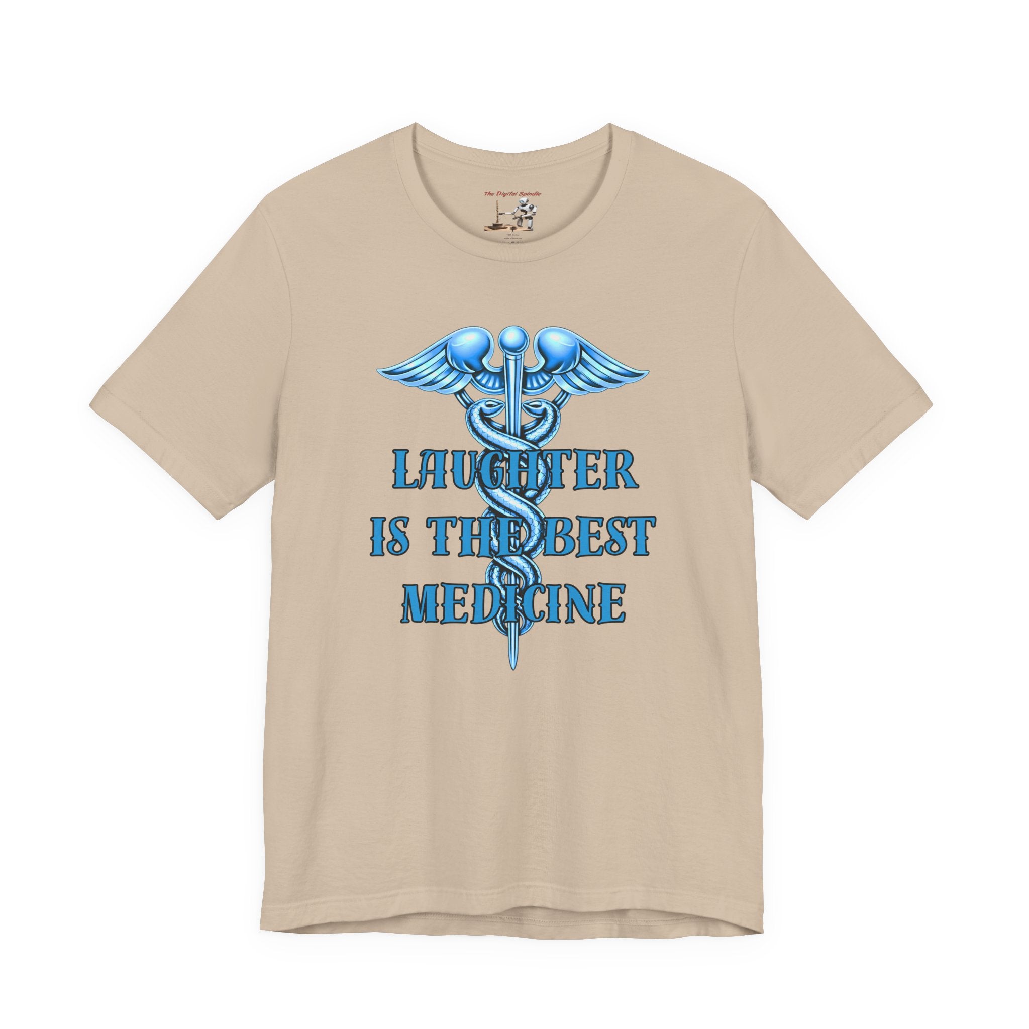 Laughter Is The Best Medicine Tee — Funny Nurse & Medic Caduceus T-Shirt