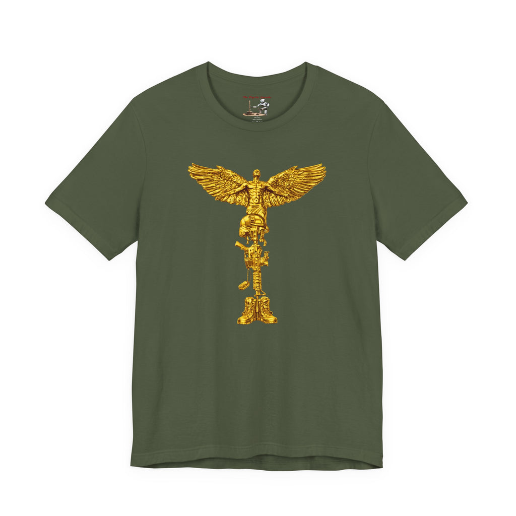 Fallen Soldier Rising Angel T-Shirt — Patriotic Military Veteran Tee