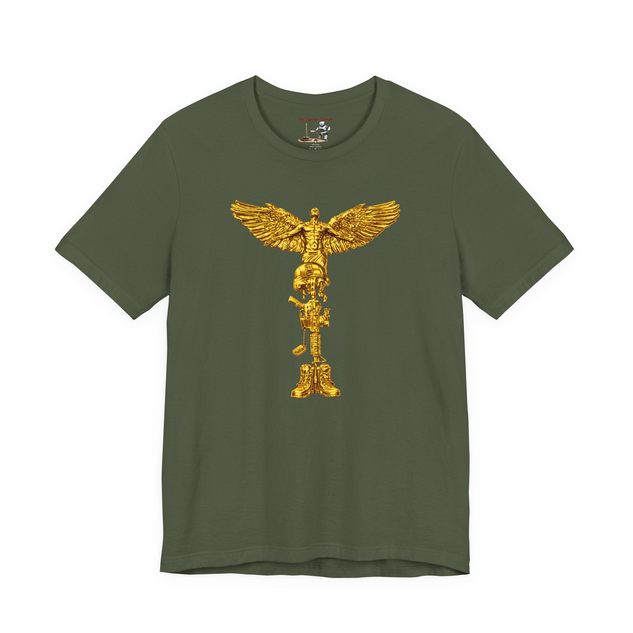 Fallen Soldier Rising Angel T-Shirt — Patriotic Military Veteran Tee