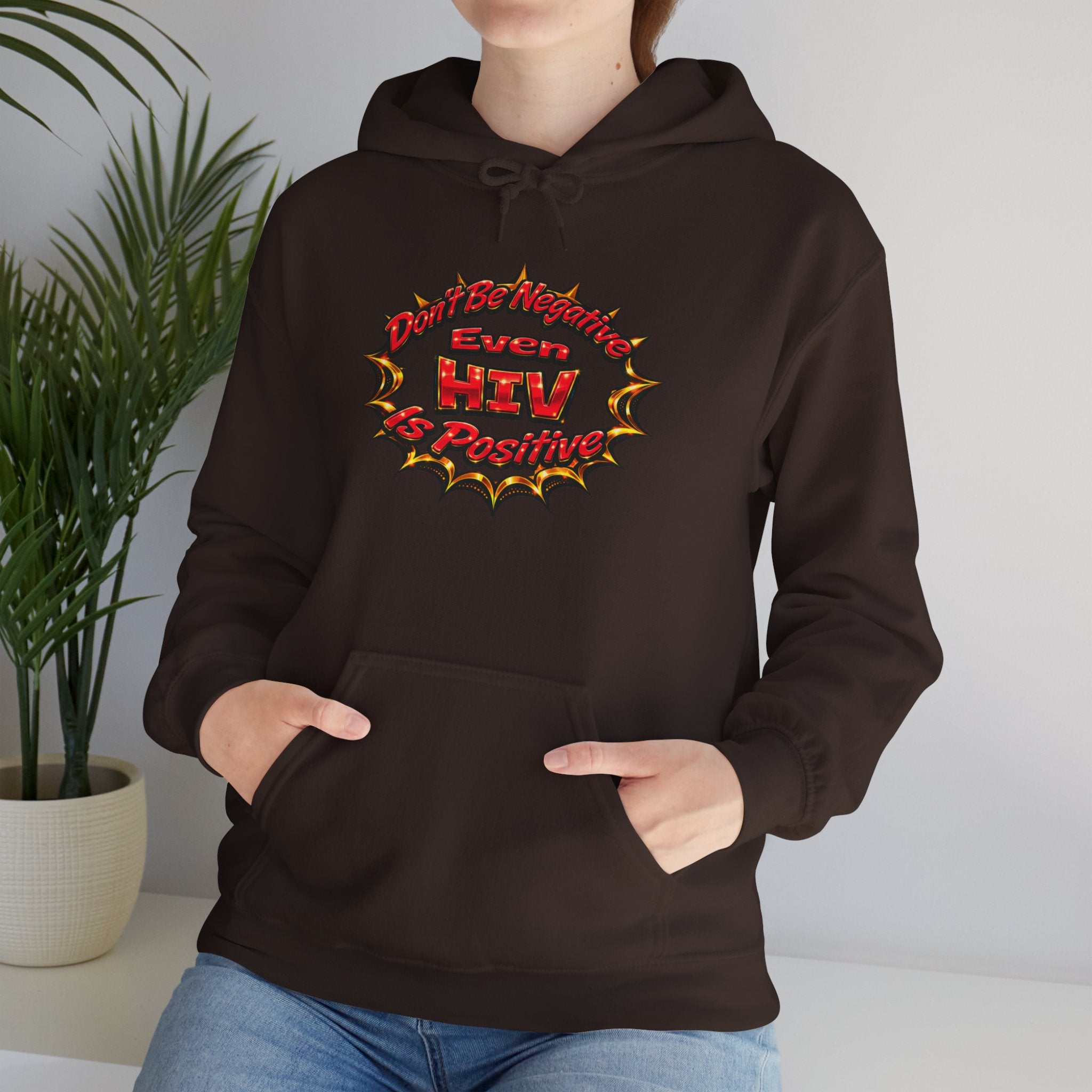 Hoodie – "Be Positive" Retro Comic HTV Design