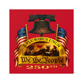 2" × 2" We the People 250th Anniversary Patriotic Square Sticker (Indoor/Outdoor)