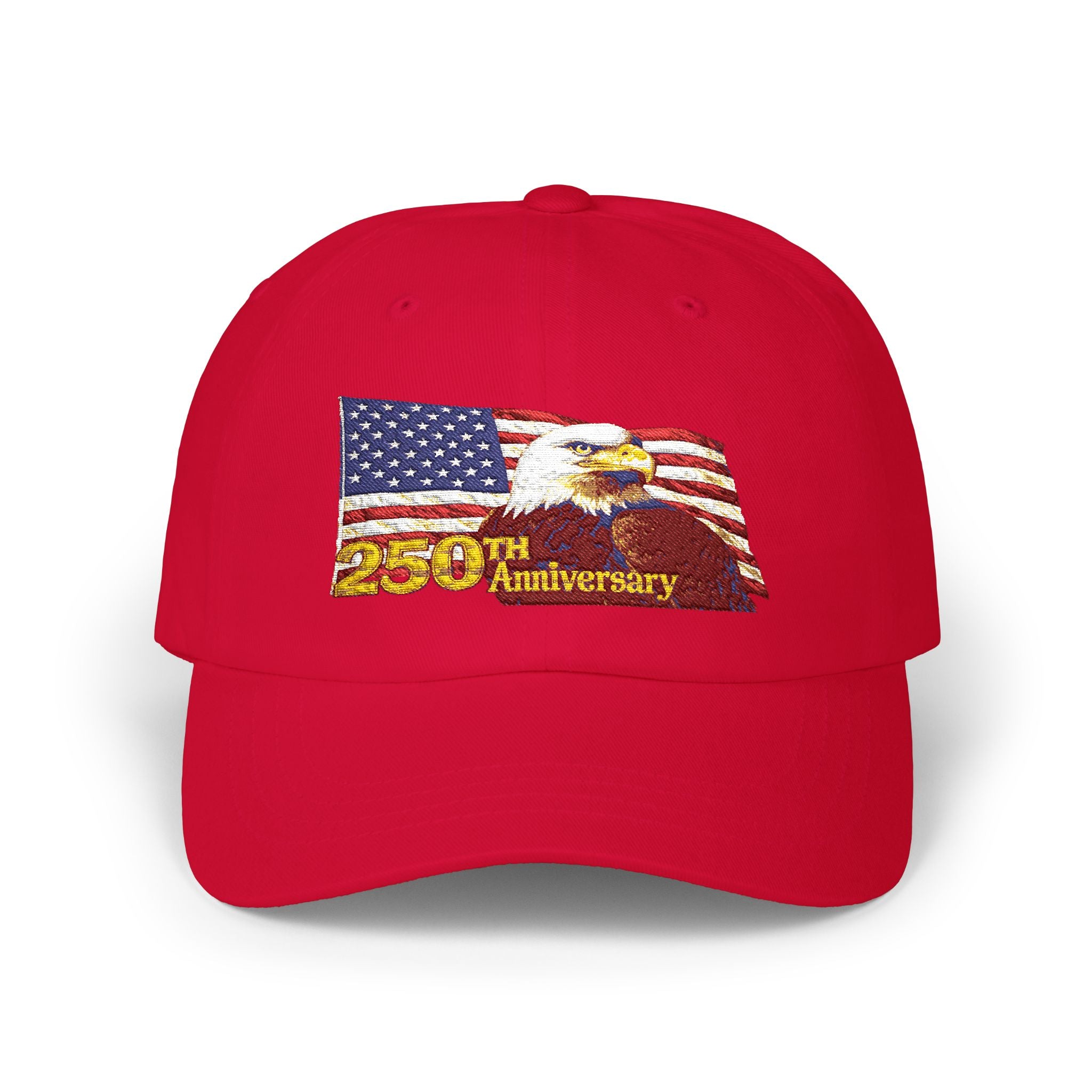 250th Anniversary American Flag Dad Cap — Patriotic Historic Commemorative Hat
