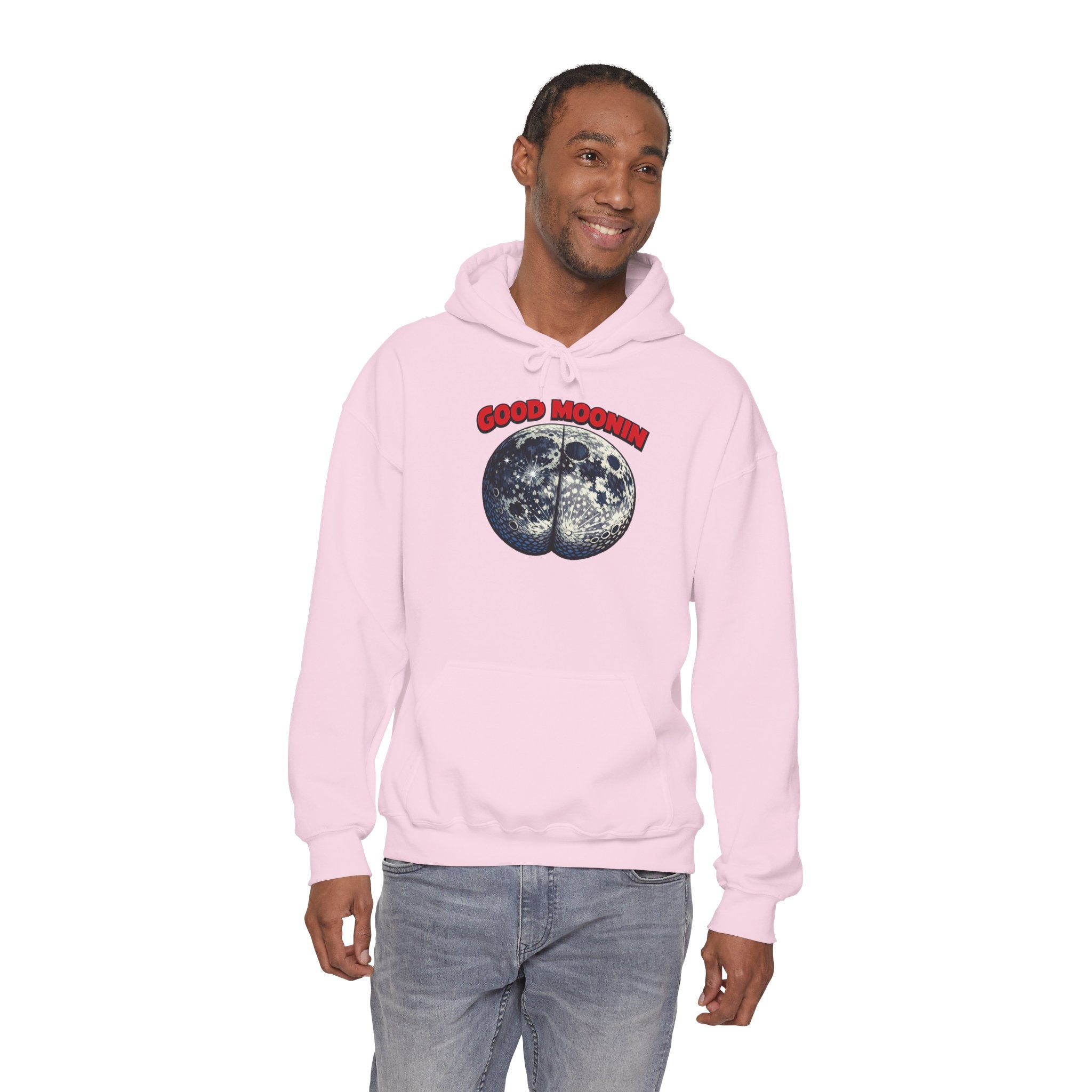 Good Moonin Hoodie — Vintage Botanical Moon Graphic Hoodie