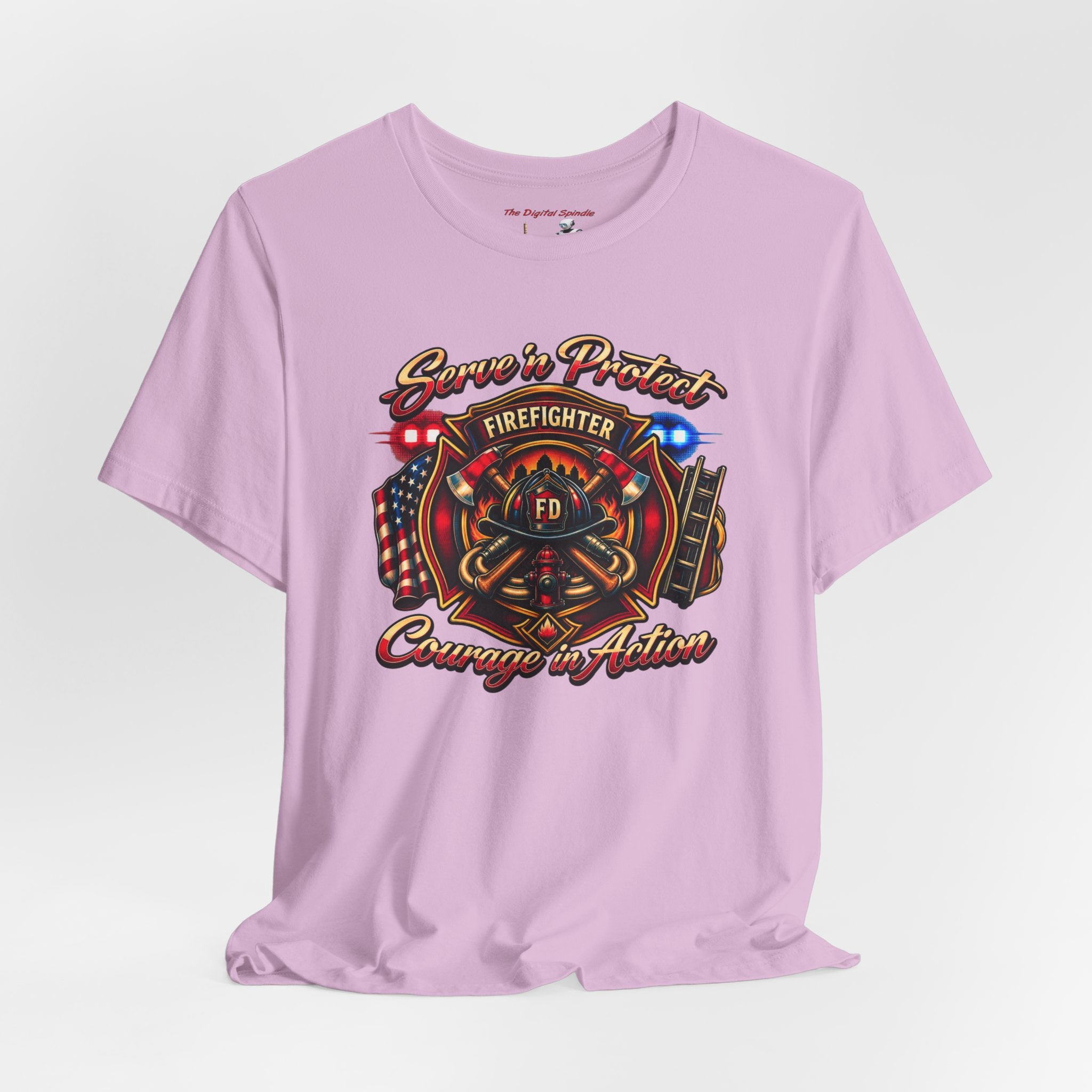 Firefighter “Service & Protect, Courage in Action” Graphic Tee