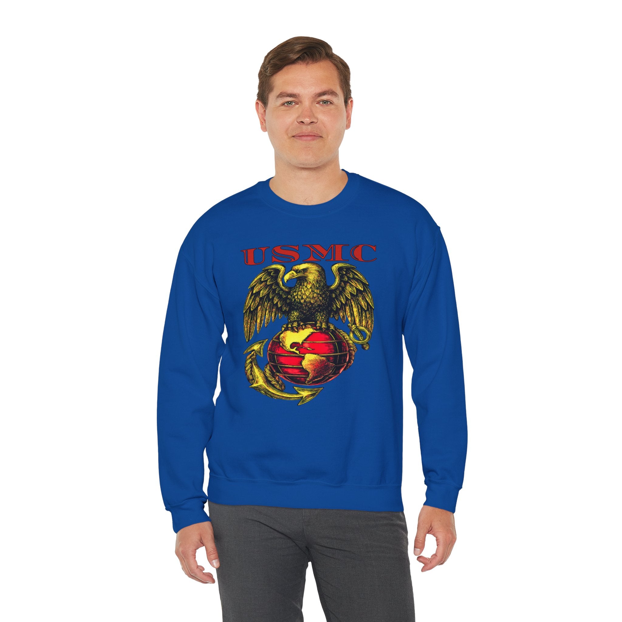 USMC Eagle Globe & Anchor Crewneck Sweatshirt