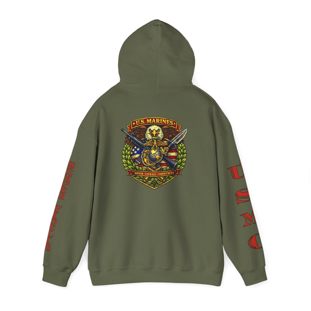 USMC Eagle Globe & Anchor Pullover Hoodie