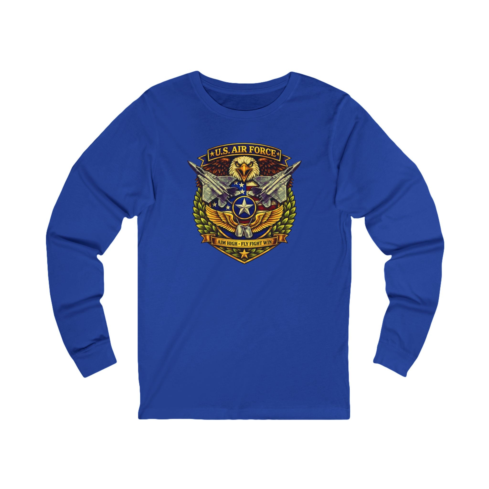 U.S. Air Force Aim High, Fly Fight Win Long Sleeve Tee