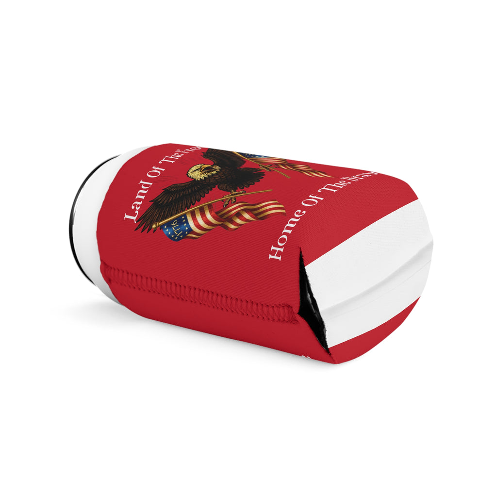 "Land of the Free, Home of the Brave" Can Cooler Sleeve