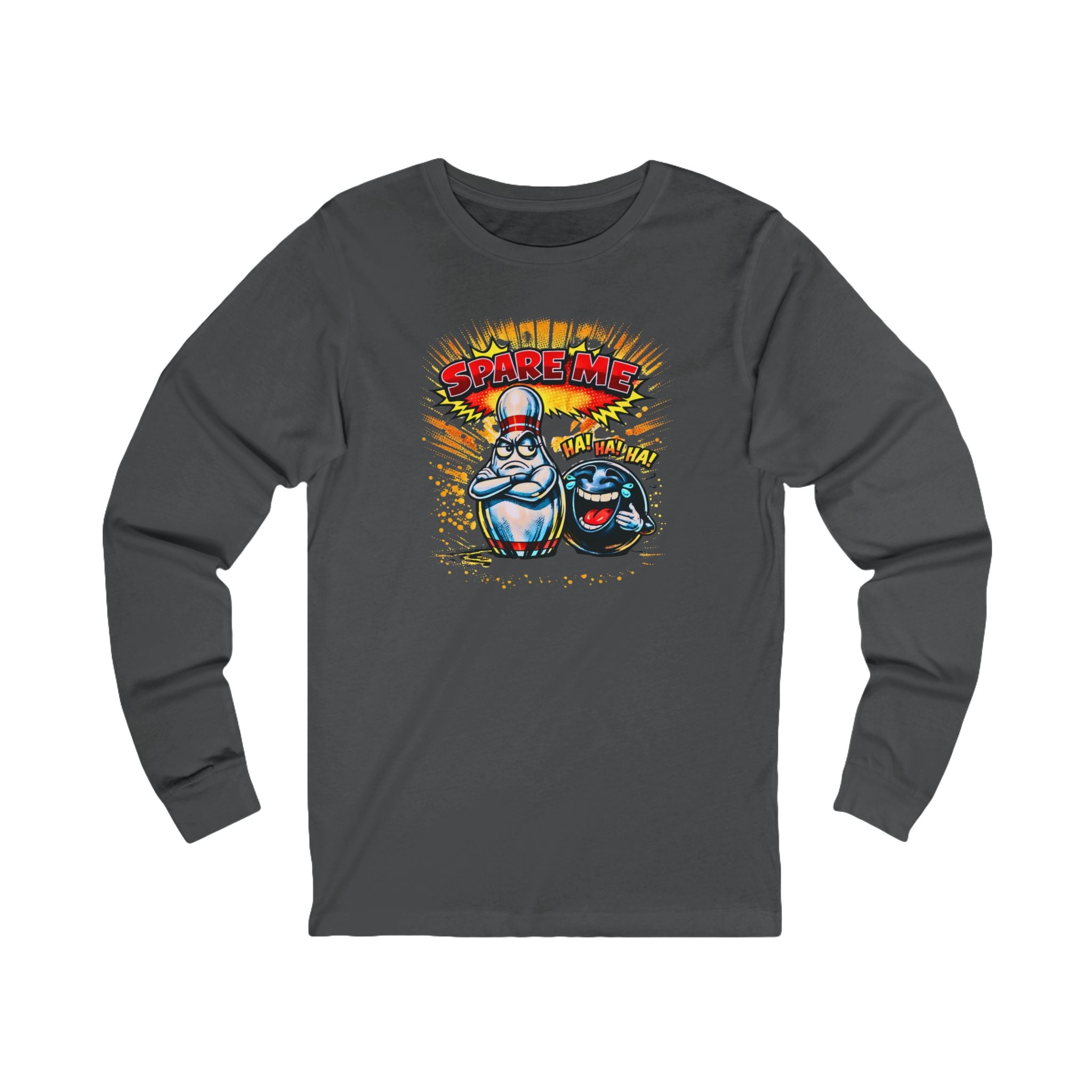 Spare Me Bowling Pin & Ball Long Sleeve Tee