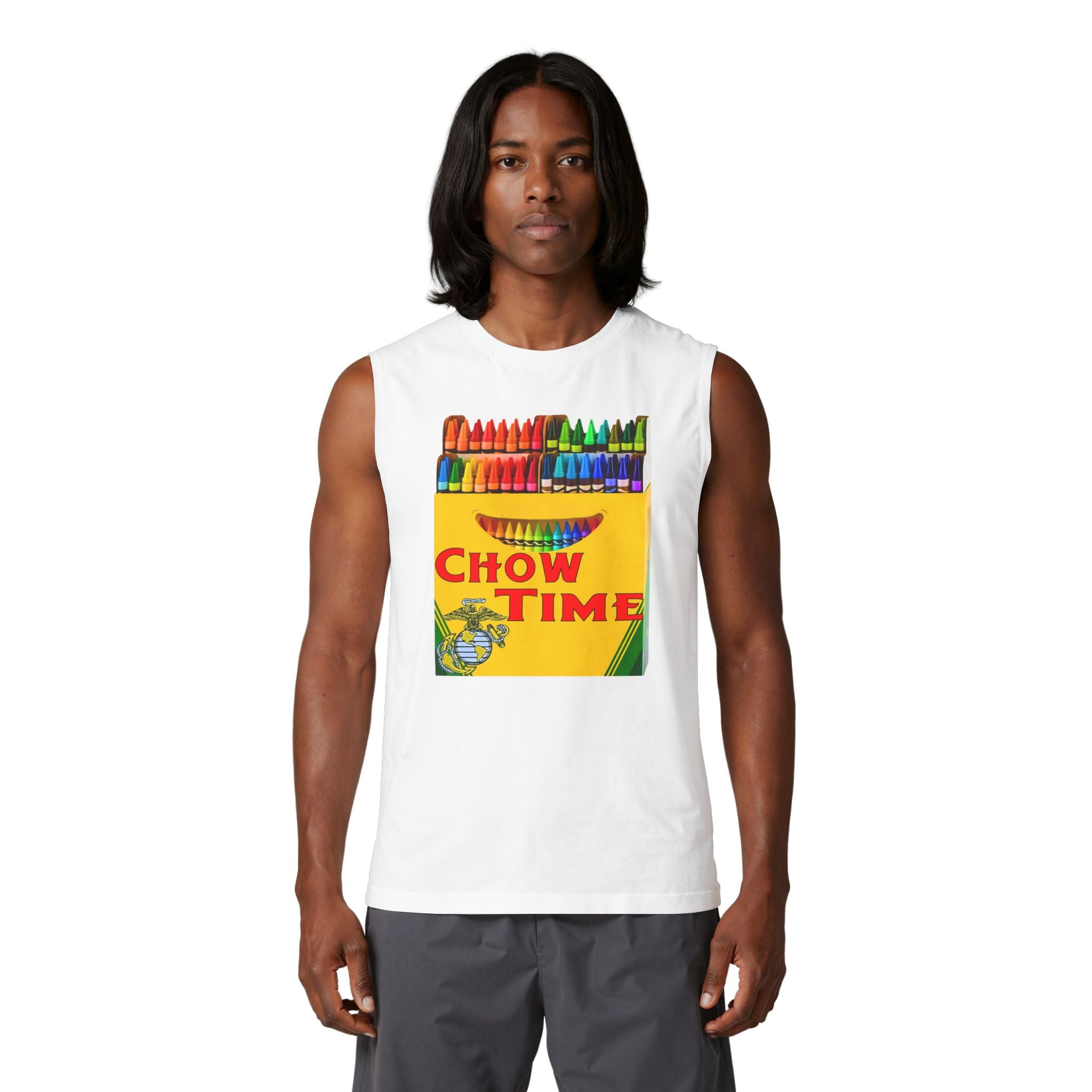 Chow Time Crayon Muscle Tank
