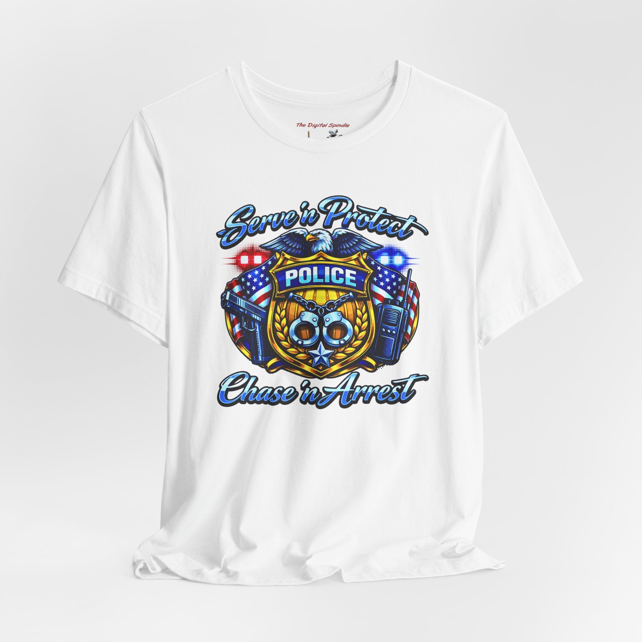 Police 'Serve & Protect, Chase to Arrest' Graphic Tee