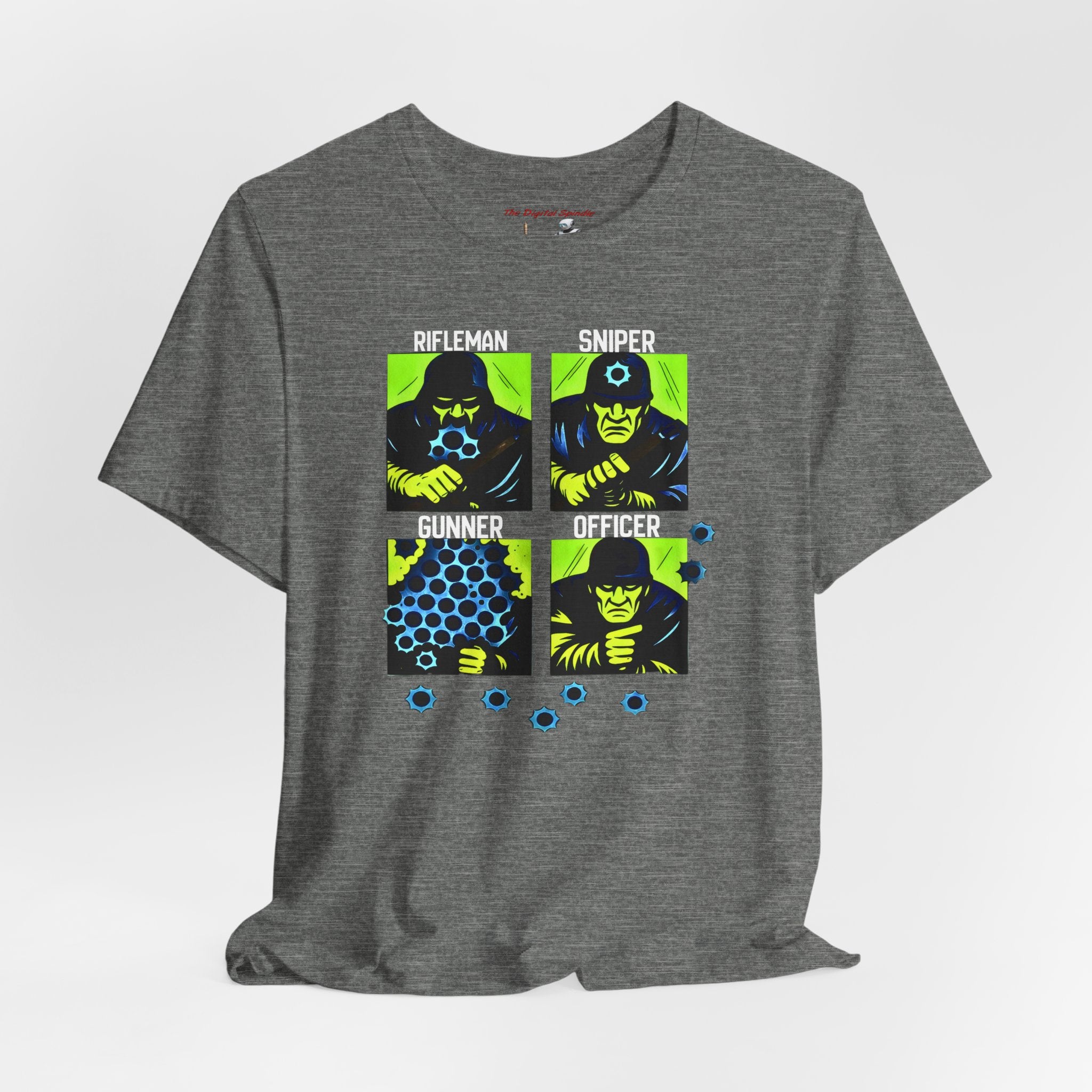 Shooting Range Graphic Tee — Rifleman Sniper Gunner Officer Military Design