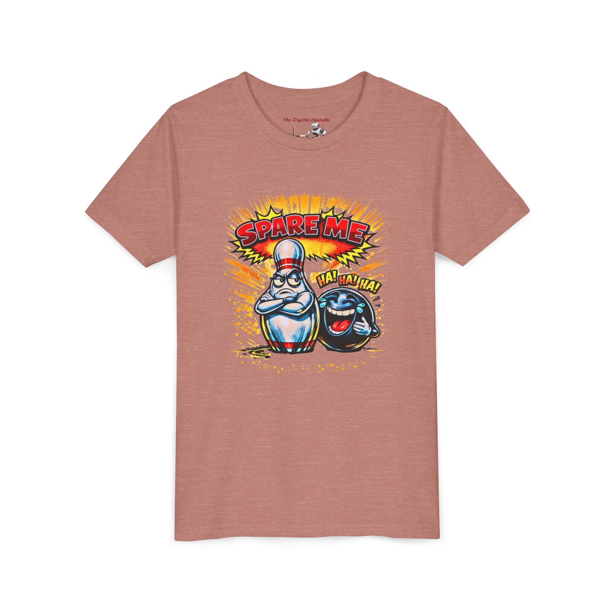 Youth Tee — Funny Bowling 'Spare Me' Graphic Shirt