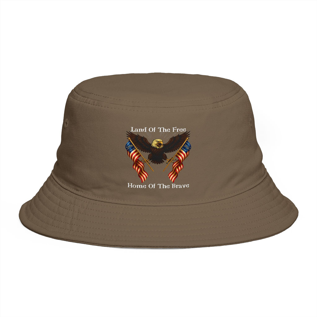 "Land of the Free, Home of the Brave" Bucket Hat