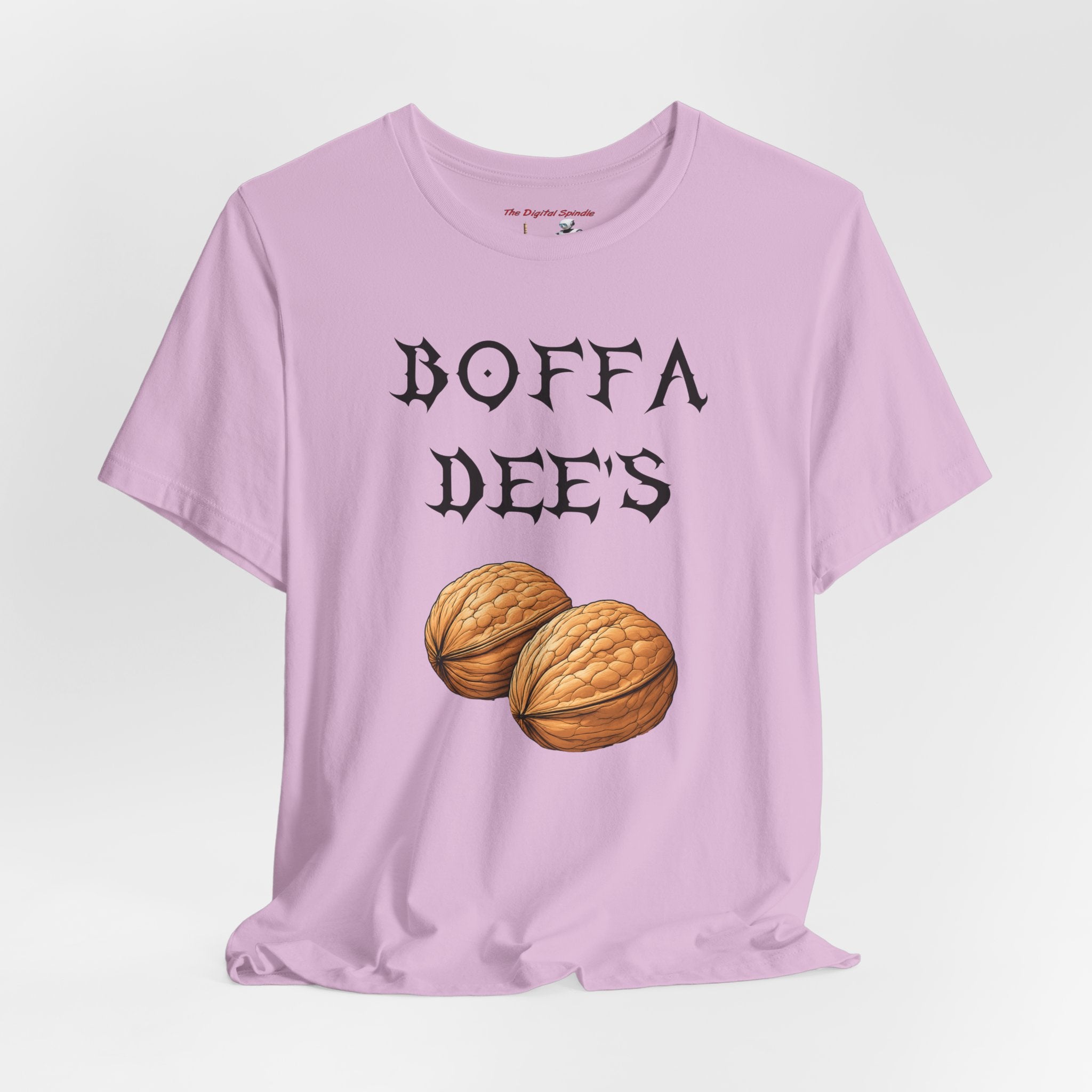 Boffa Dees Walnut Graphic Tee — Vintage Gothic Text Nut Illustration T-Shirt
