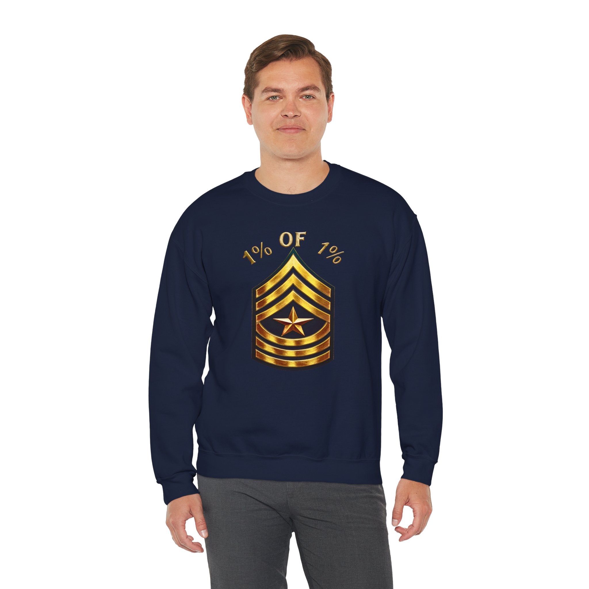"1% of 1%" Gold Rank Crewneck Sweatshirt