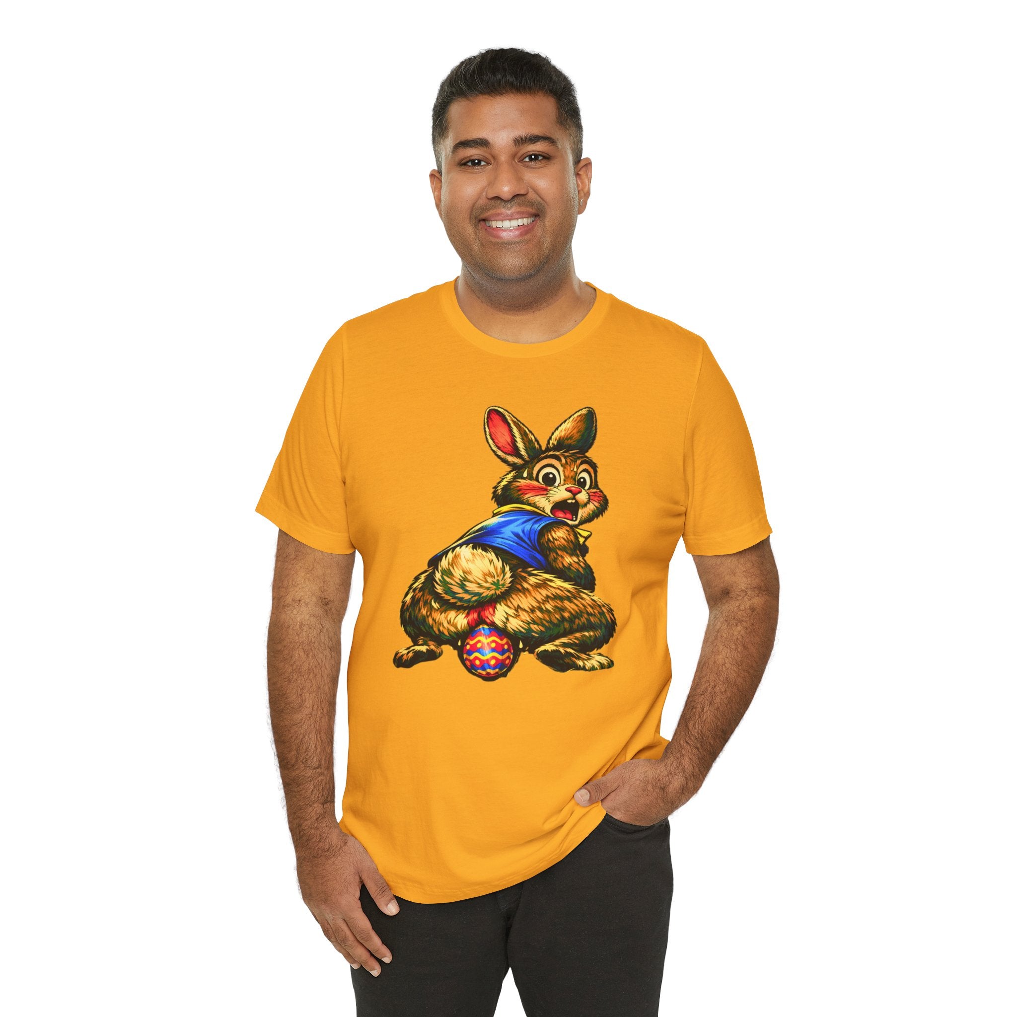 Easter Bunny Laying Egg Graphic Tee