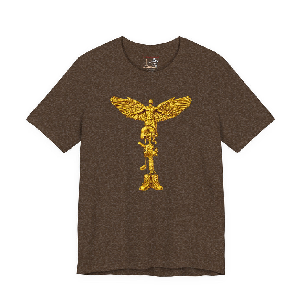 Fallen Soldier Rising Angel T-Shirt — Patriotic Military Veteran Tee