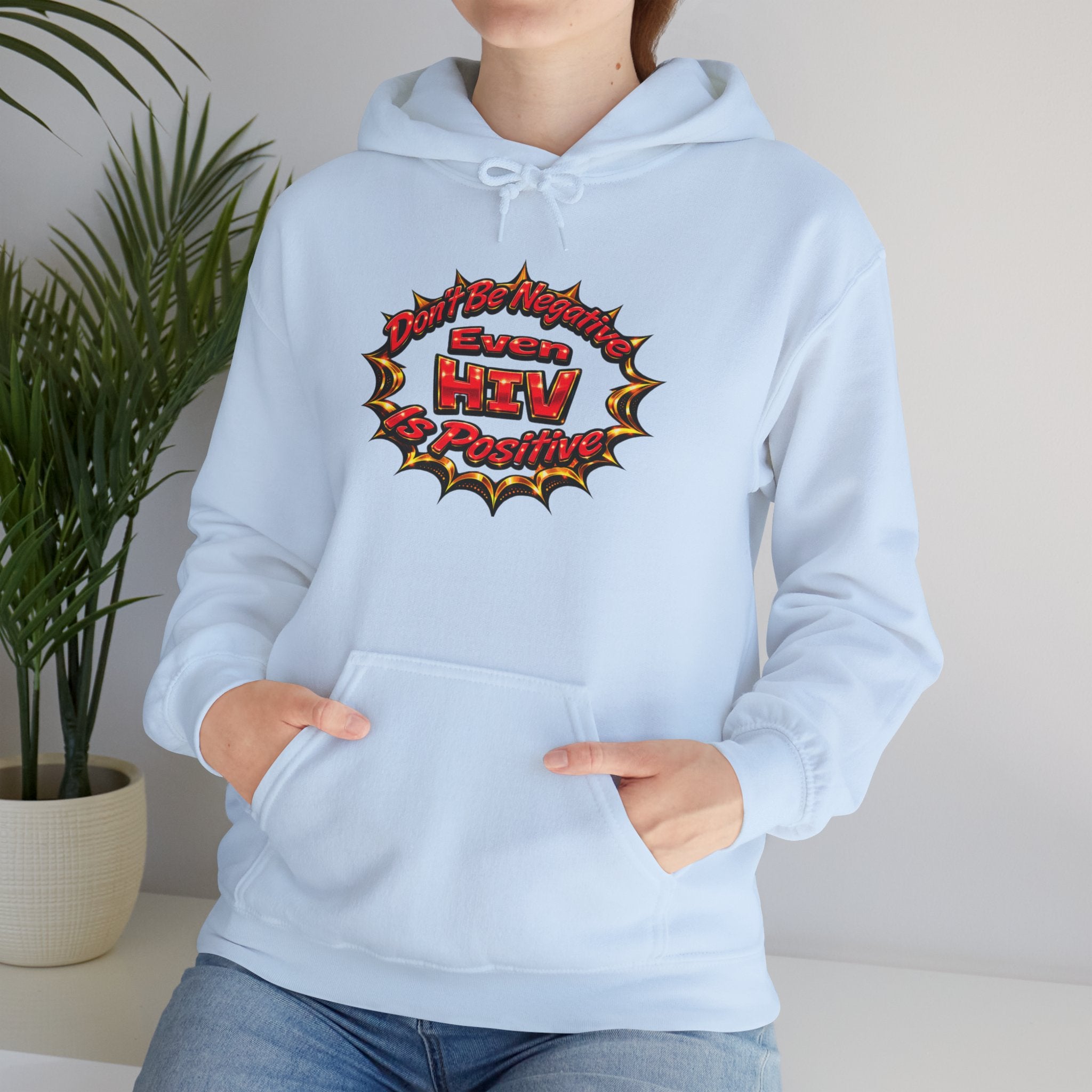 Hoodie – "Be Positive" Retro Comic HTV Design