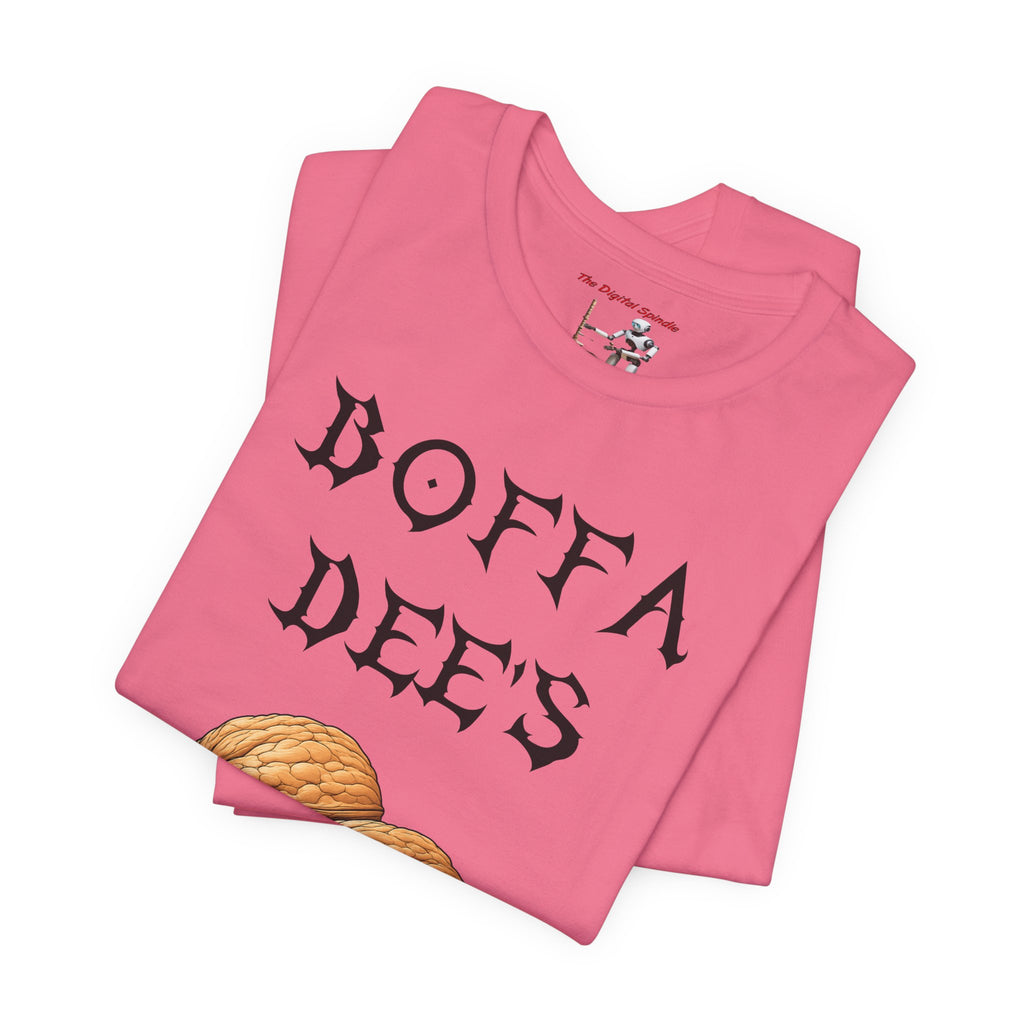 Boffa Dees Walnut Graphic Tee — Vintage Gothic Text Nut Illustration T-Shirt