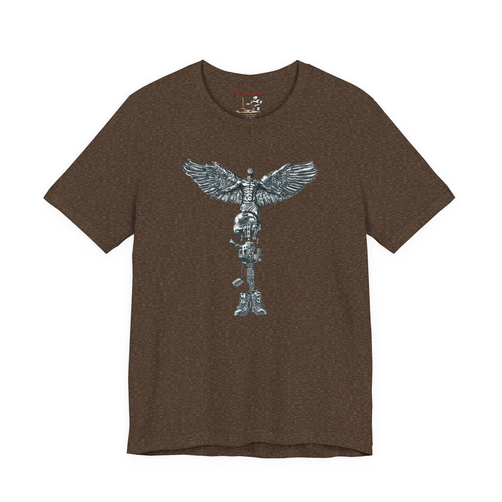 Fallen Soldier Rising Angel T-Shirt — Patriotic Military Veteran Tee