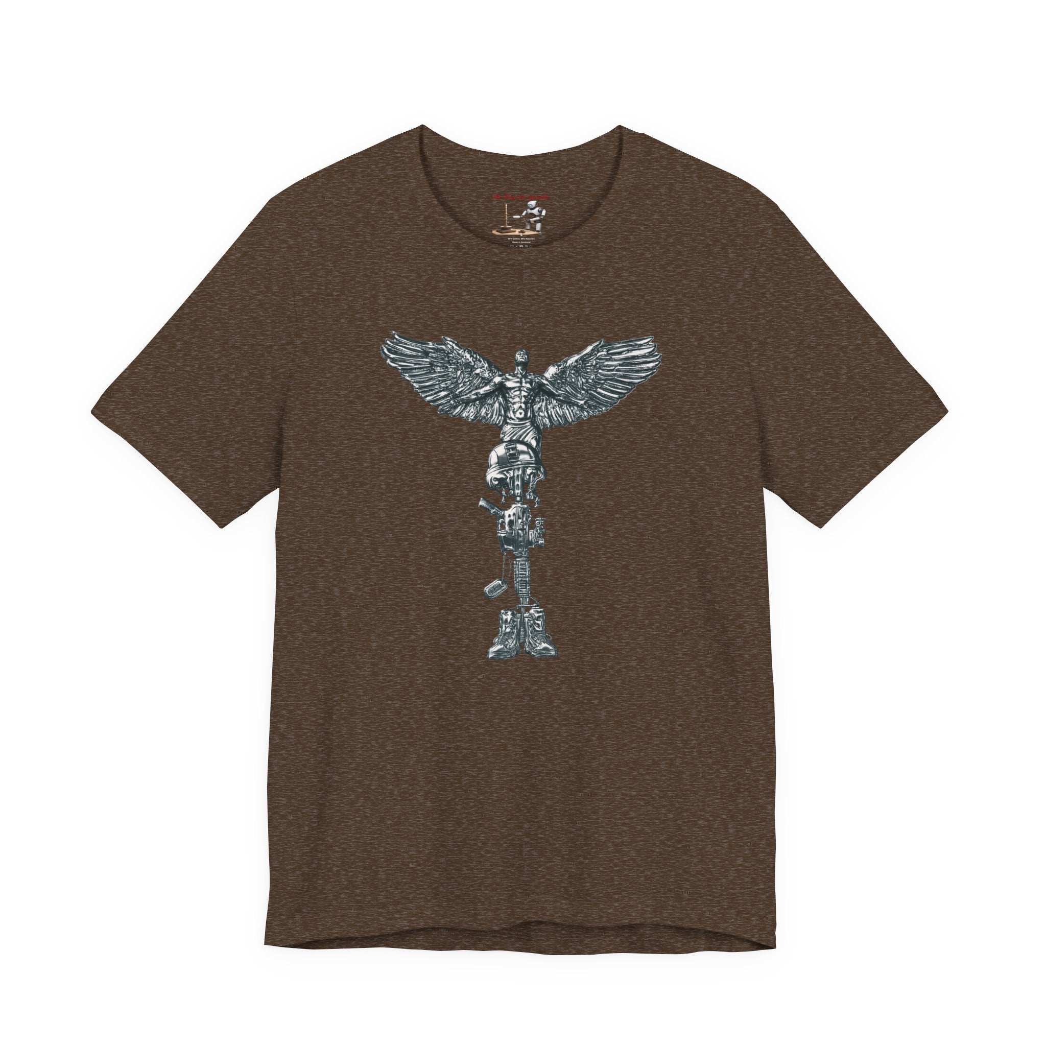 Fallen Soldier Rising Angel T-Shirt — Patriotic Military Veteran Tee