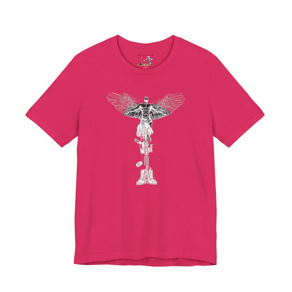 Marine Veteran Skull T‑Shirt — USMC Drill Instructor Hat Design