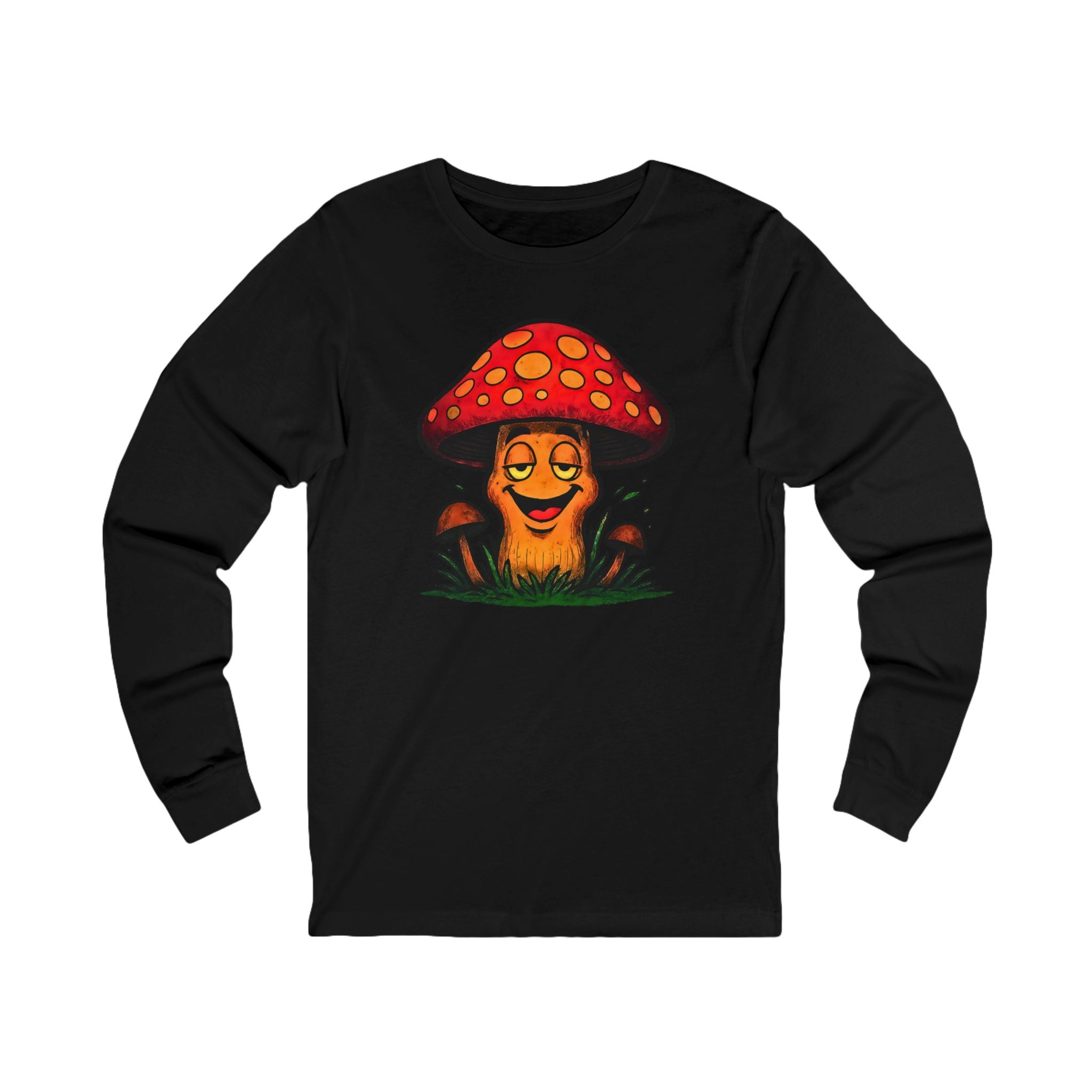 Happy Mushroom Long Sleeve Tee