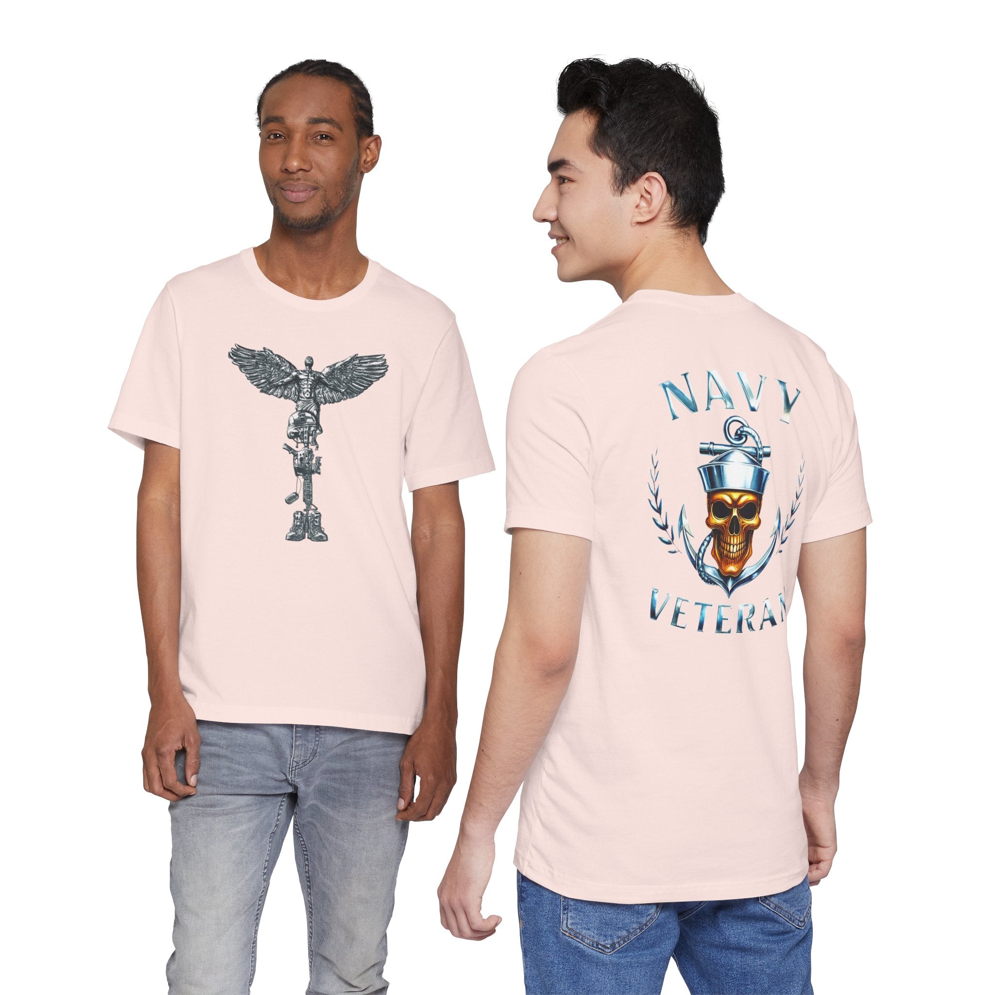 Navy Veteran Skull Anchor T‑Shirt