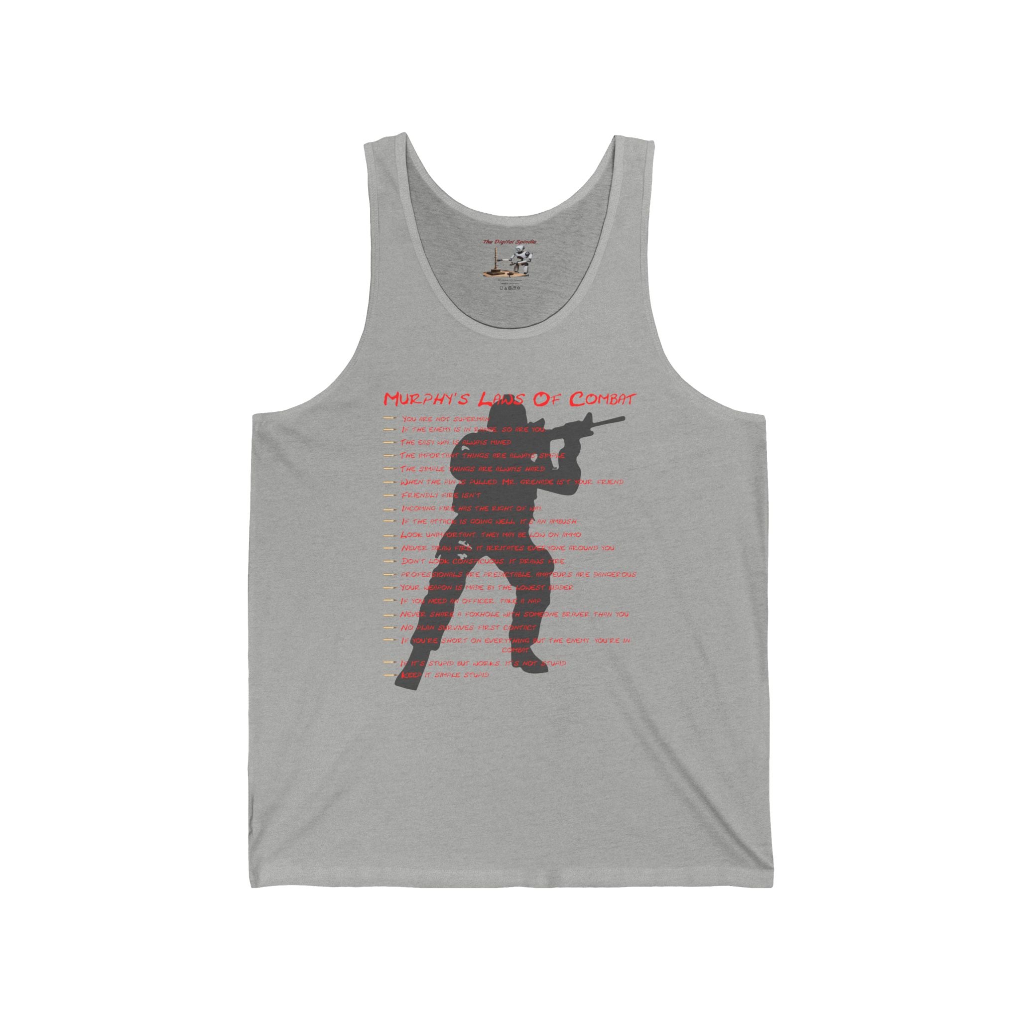Murphy's Laws Of Combat Tank Top — "Murphy's Laws" Silhouette Vest