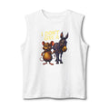 Muscle Tank — 'I Don't Give A' Rat & Donkey Vintage Graphic