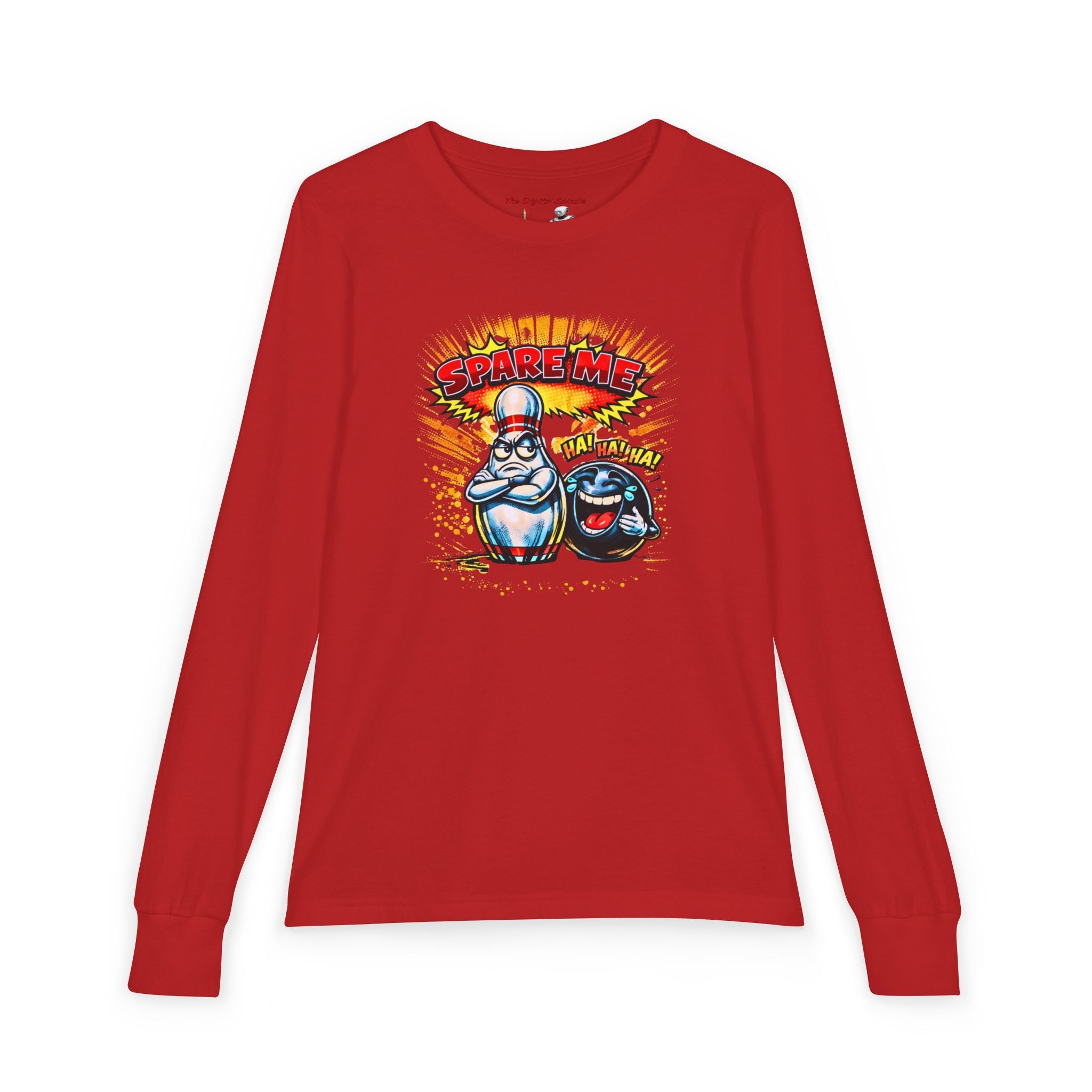 "Spare Me" Bowling Cartoon Graphic Tee