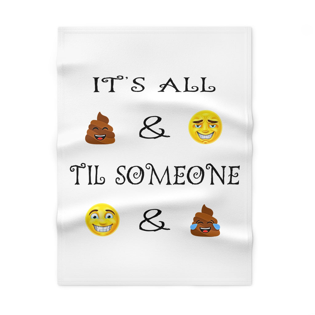 Funny Emoji Quote Baby Blanket