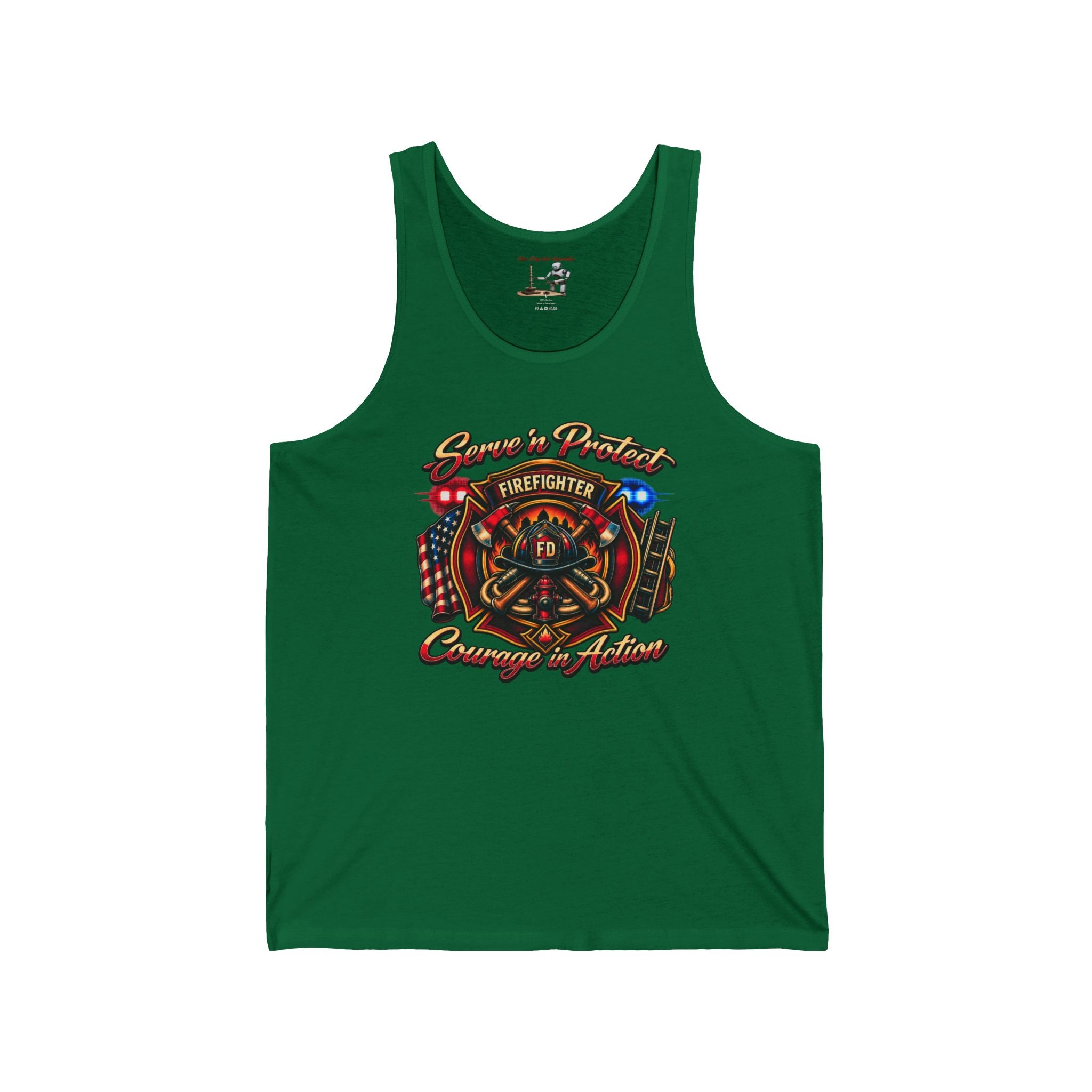 Firefighter Courage In Action Tank Top