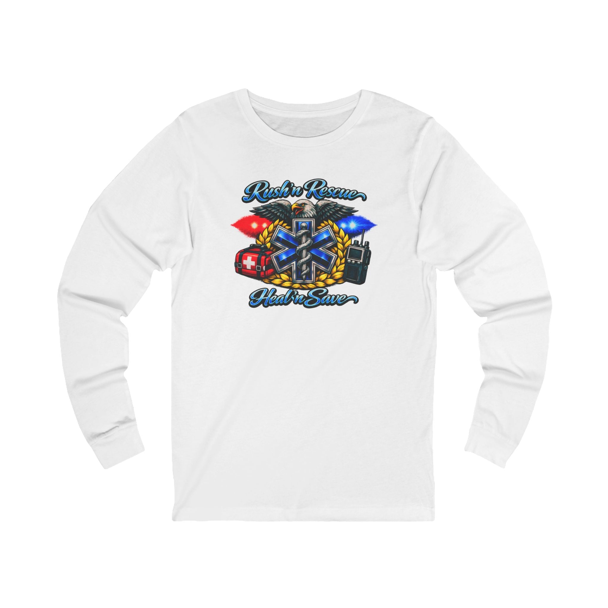 Paramedic EMS Star of Life Long Sleeve Tee