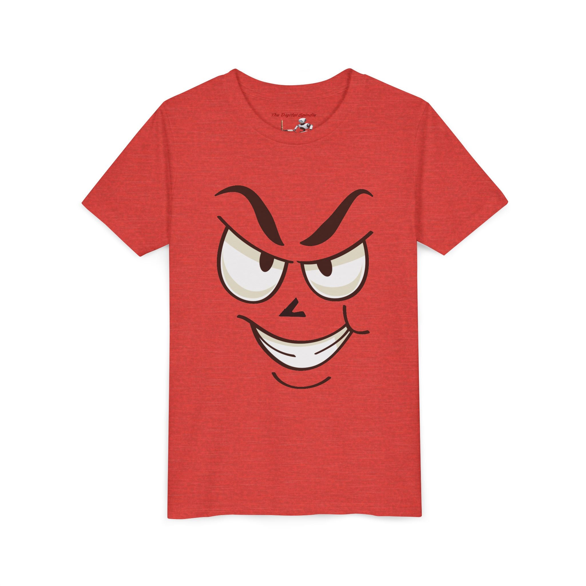 Mischievous Smirking Face Graphic Shirt (Funny Kids Tee)
