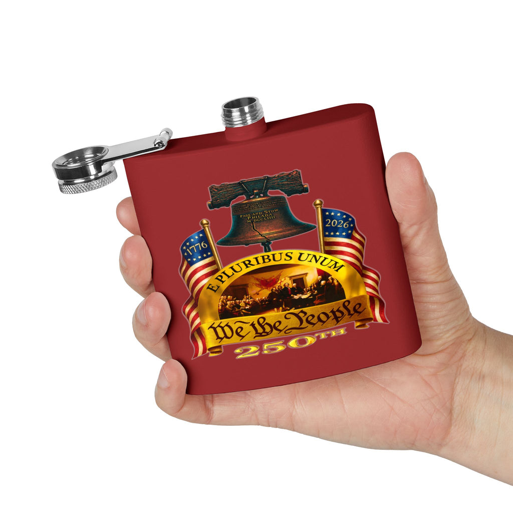 "We the People" Stainless Steel 6oz Flask