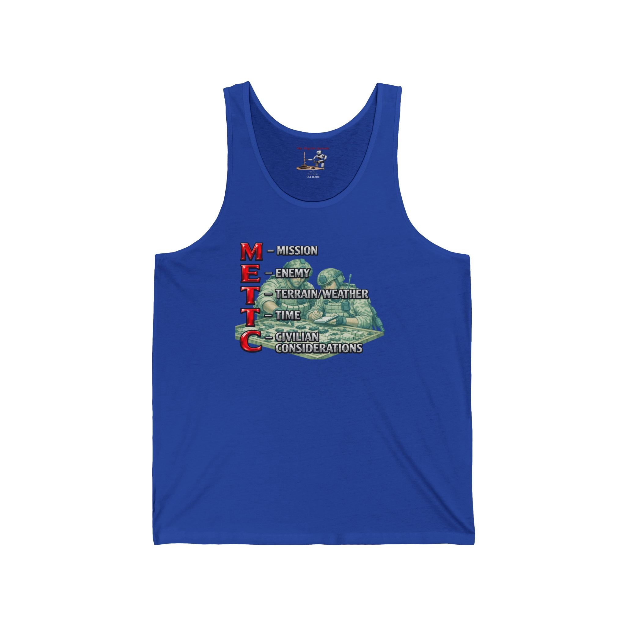 MEITC Military Tank Graphic Tank Top — Tactical Vintage Soldier Design