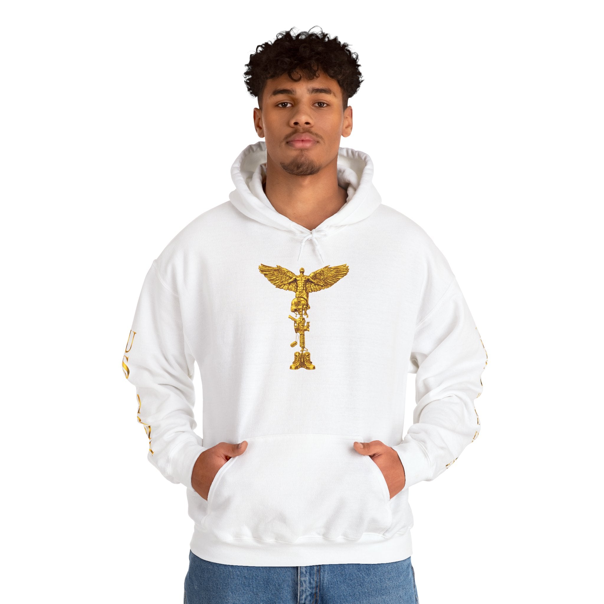 US Army Veteran Crest Hoodie — Military Emblem Sweatshirt