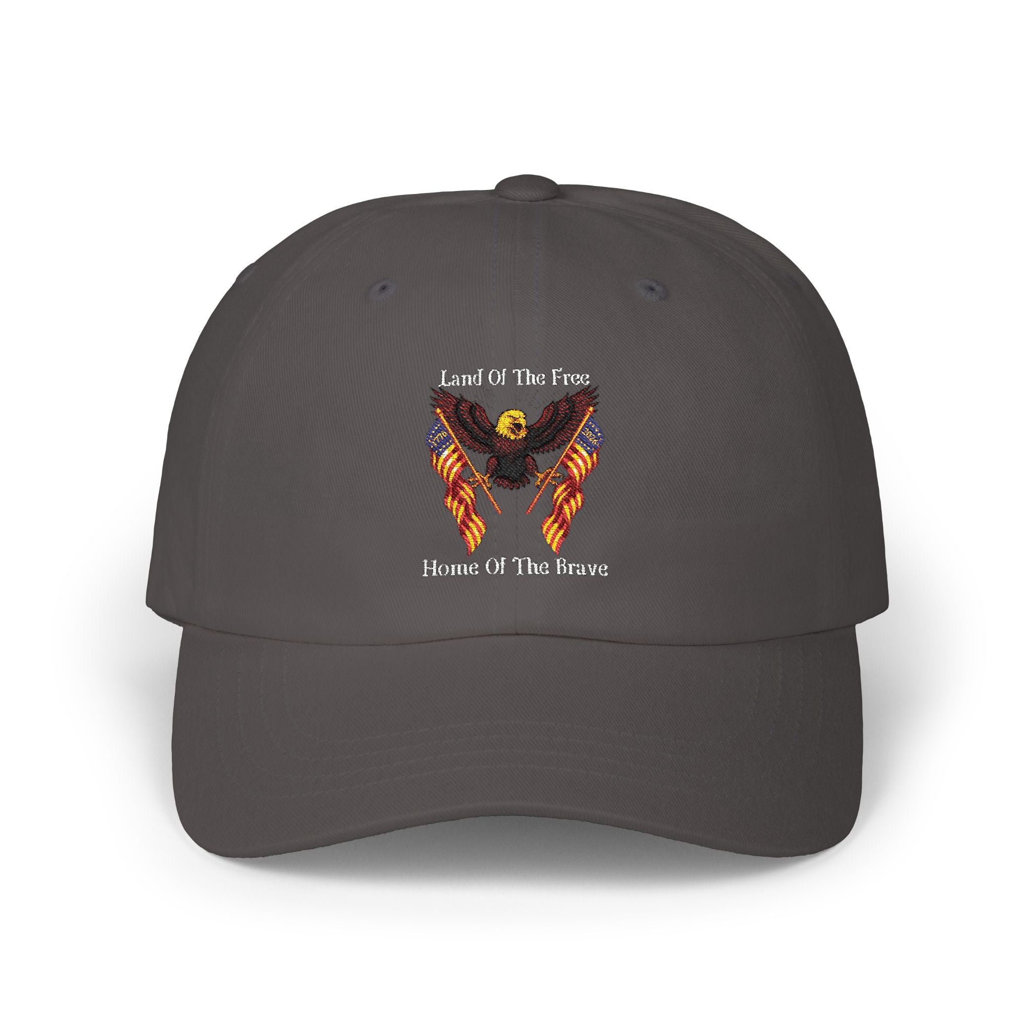 Land Of The Free Classic Dad Cap — Patriotic Eagle Embroidered Baseball Hat