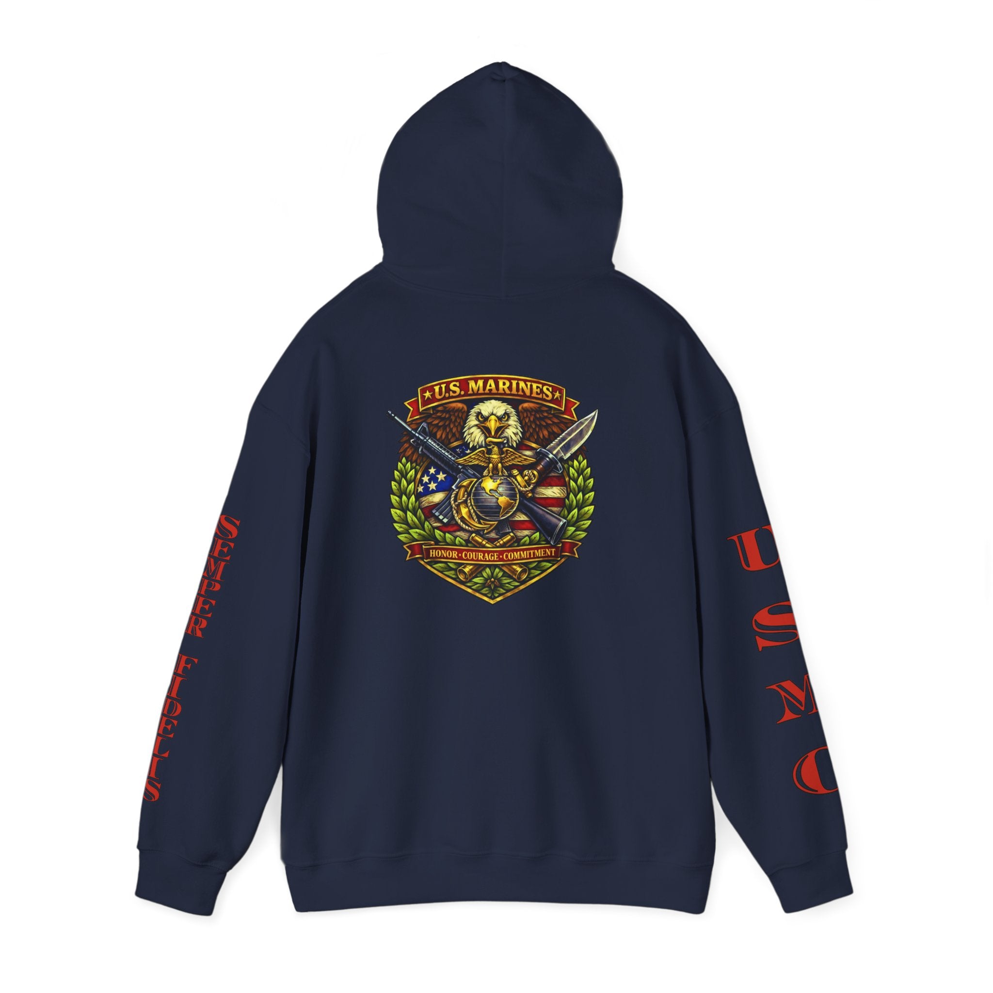 USMC Eagle Globe & Anchor Pullover Hoodie