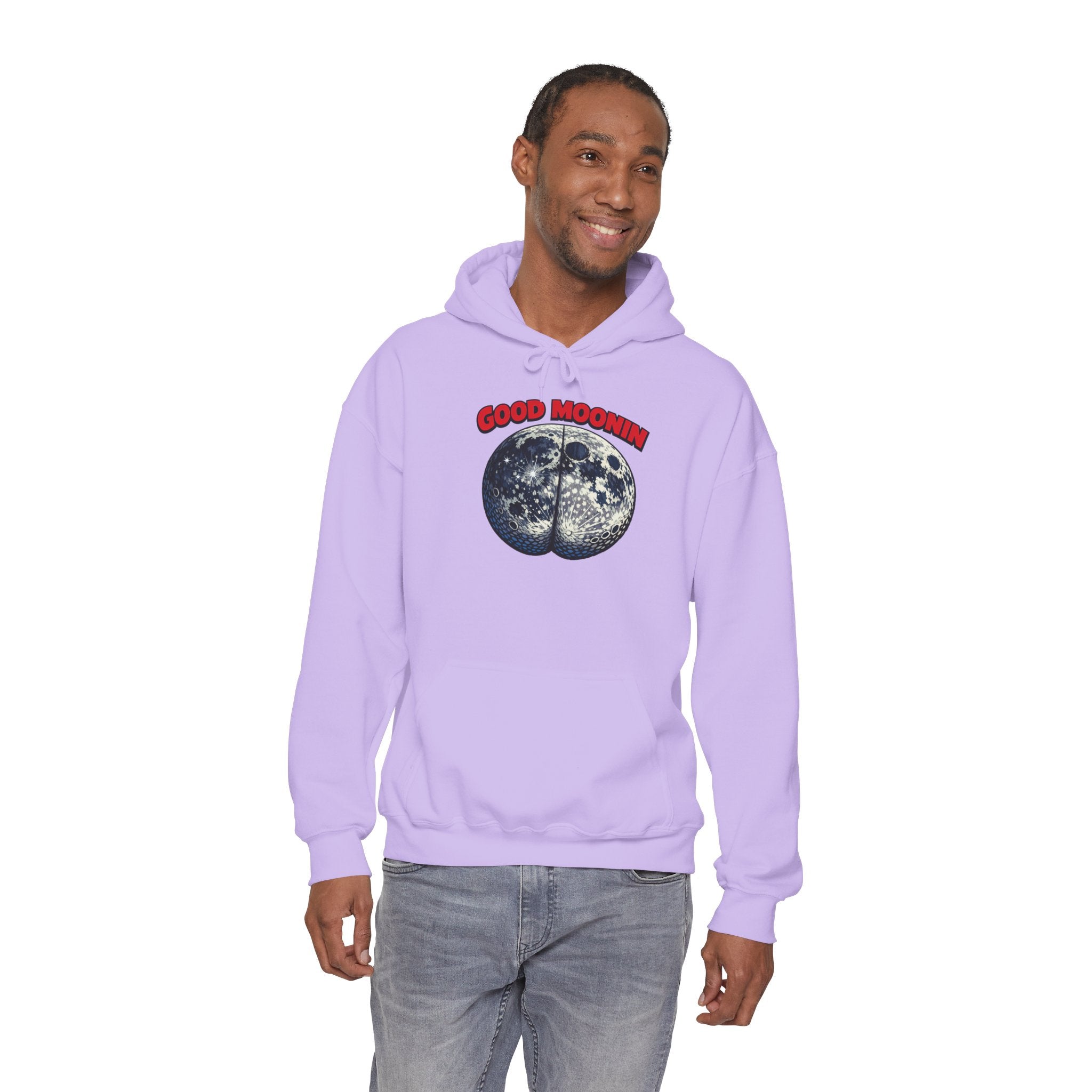 Good Moonin Hoodie — Vintage Botanical Moon Graphic Hoodie