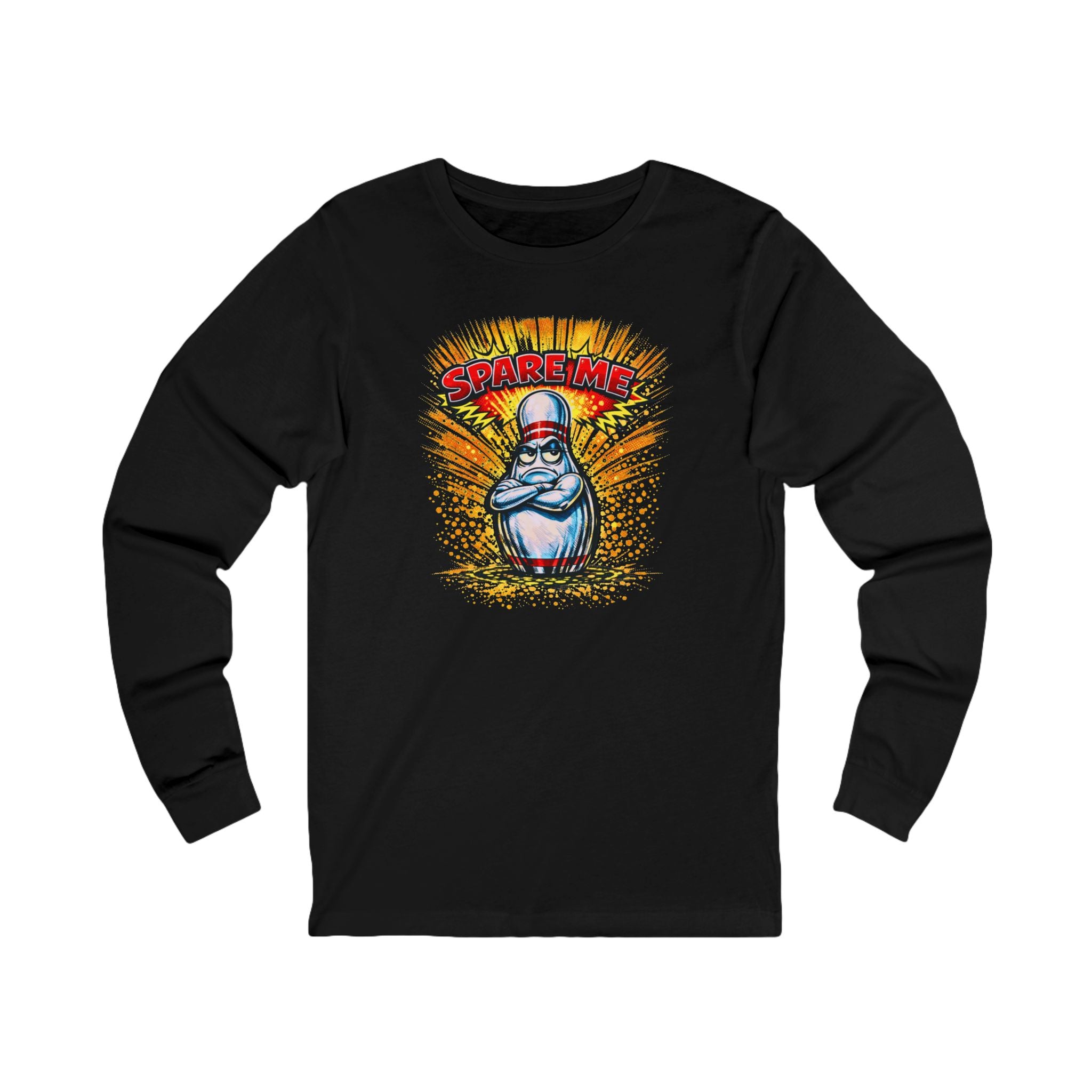 Spare Me Bowling Pin Long Sleeve Tee